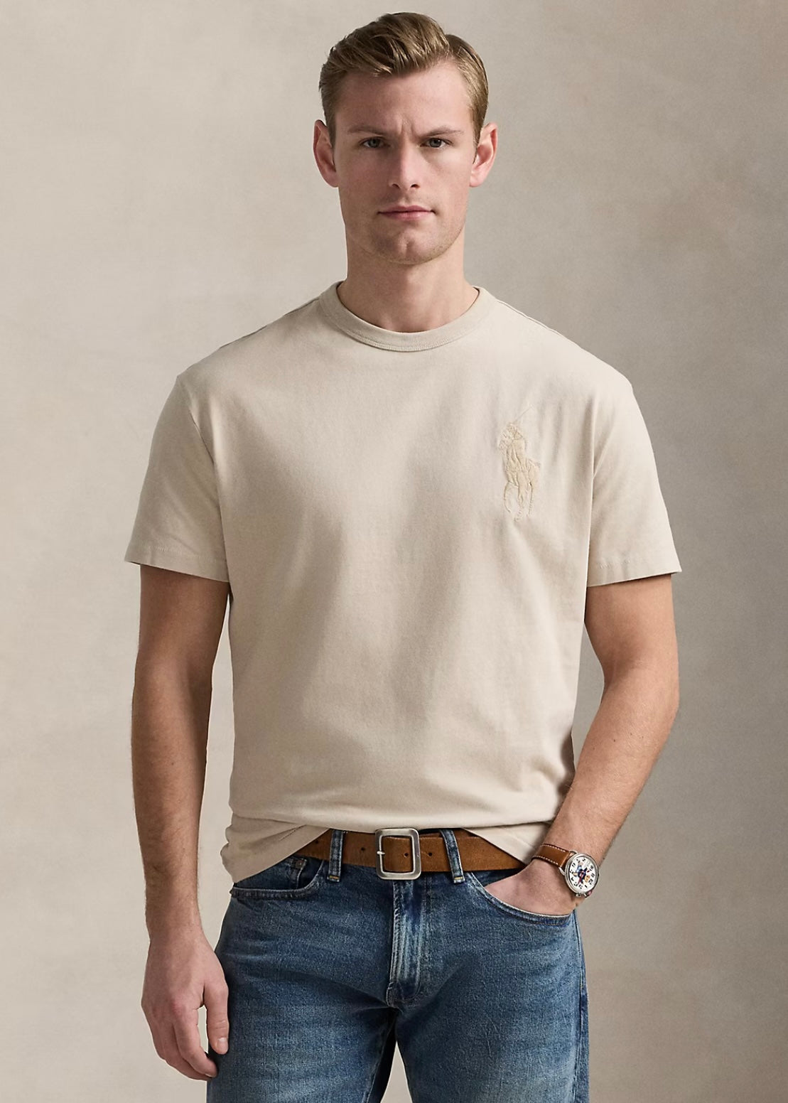 Ralph Lauren Big Logo t-shirt - Stoneware Grey