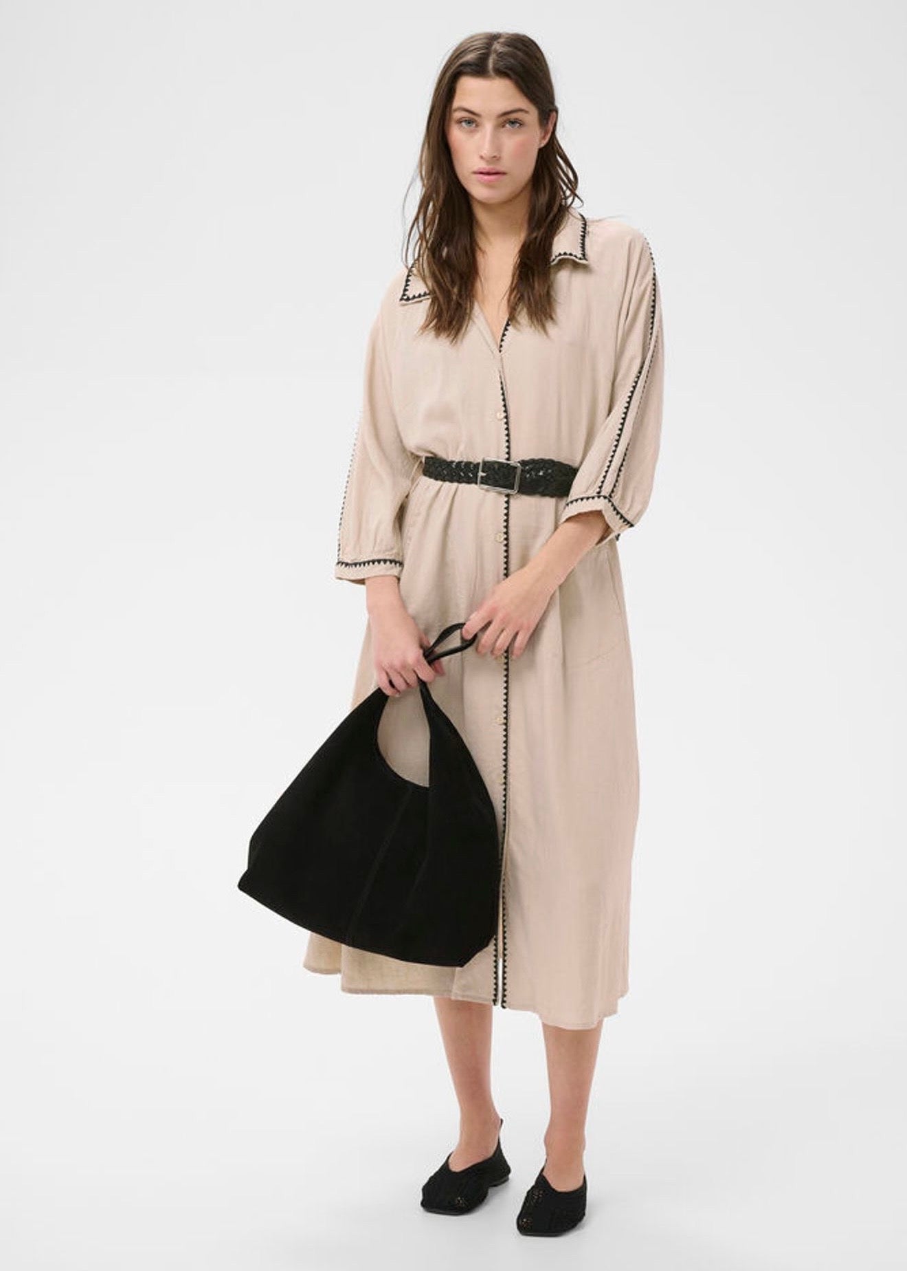 Sicilias Dress Oatmeal