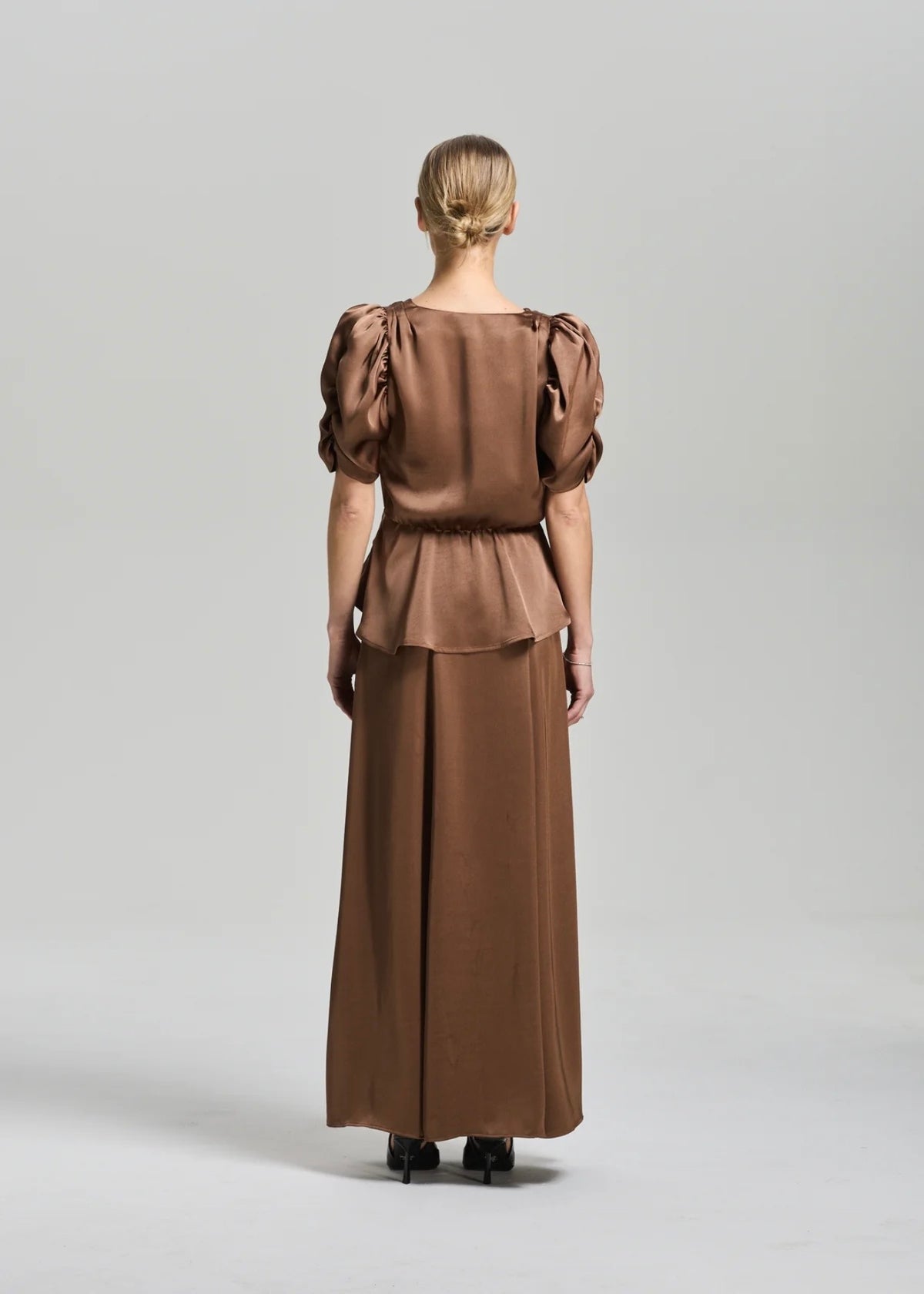 Emma Blouse Ombre Brown