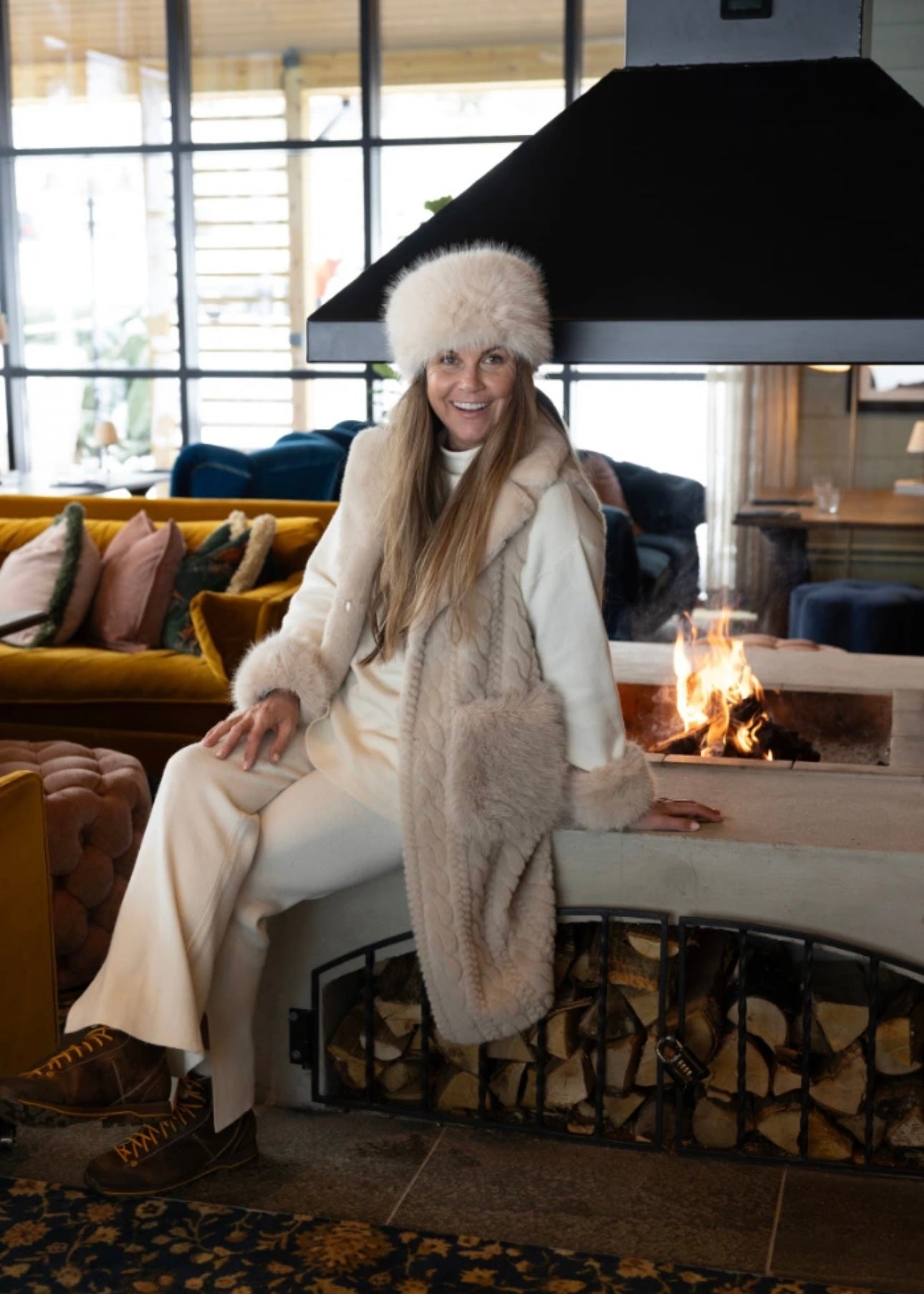 Aspen Lang vest Lys Beige