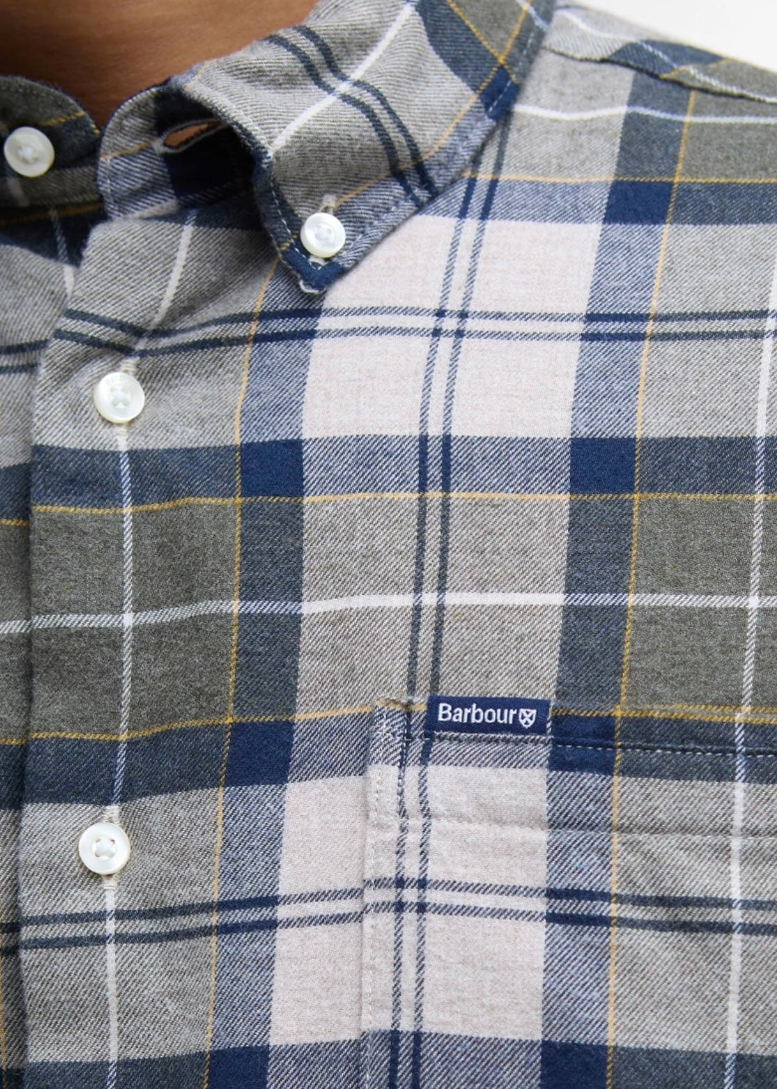Fortrose Tailored Tartan shirt Forest Mist