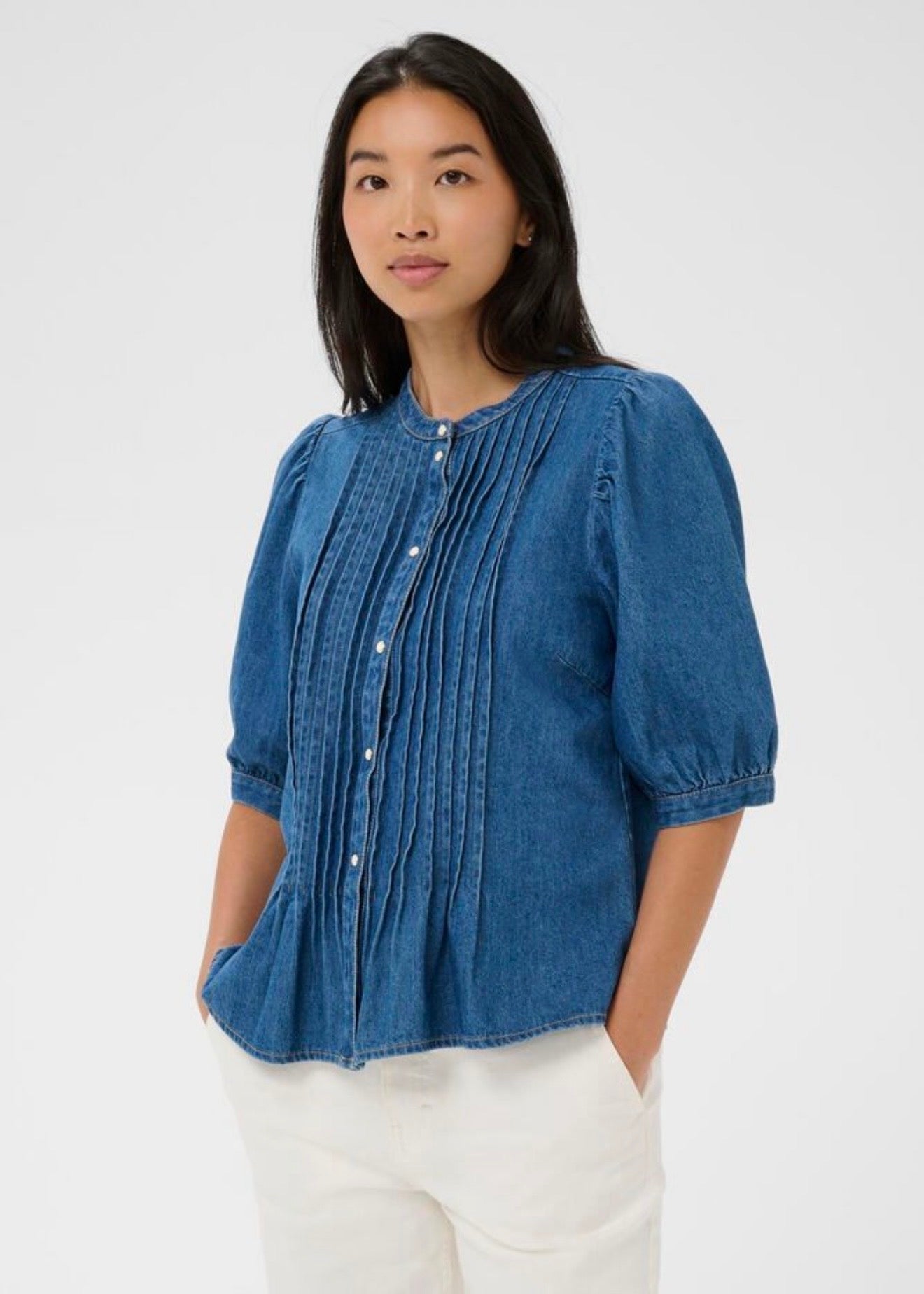 Alesia Shirt Medium Blue Denim