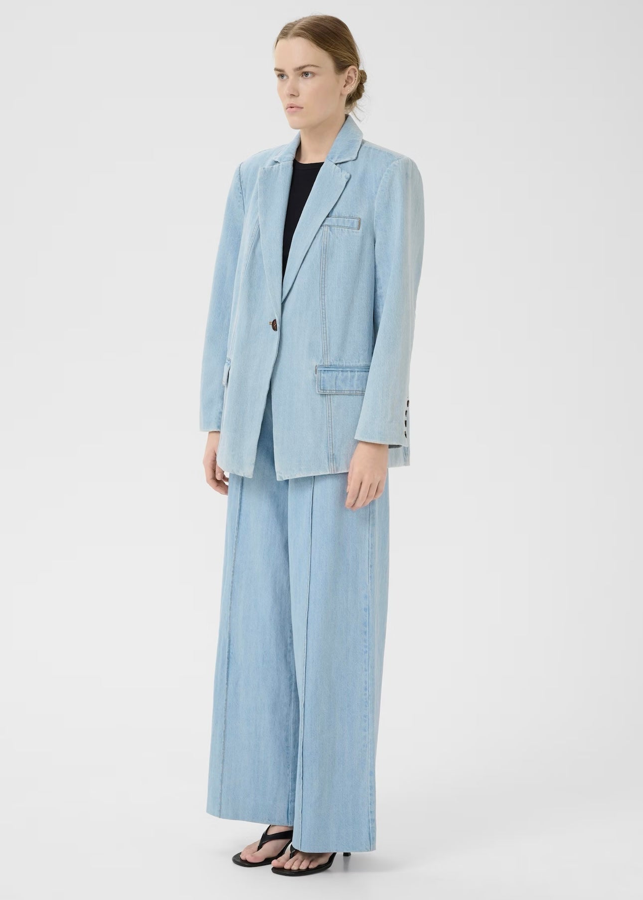 Gestuz Vella blazer - Light Blue Washed