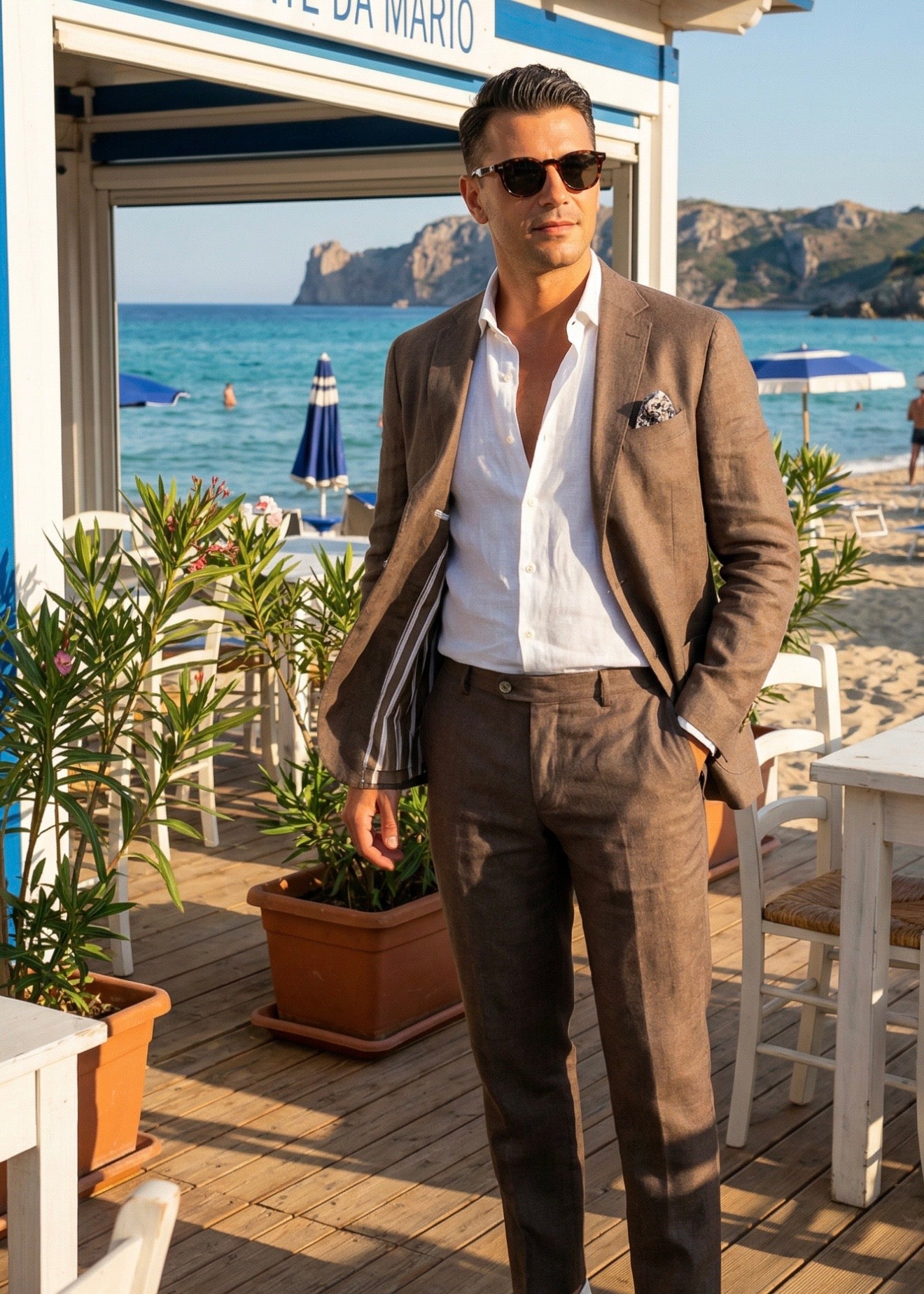 Milan Blazer Brown