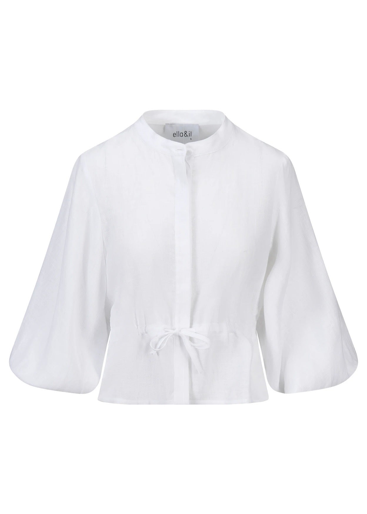 Camille Linen Shirt White