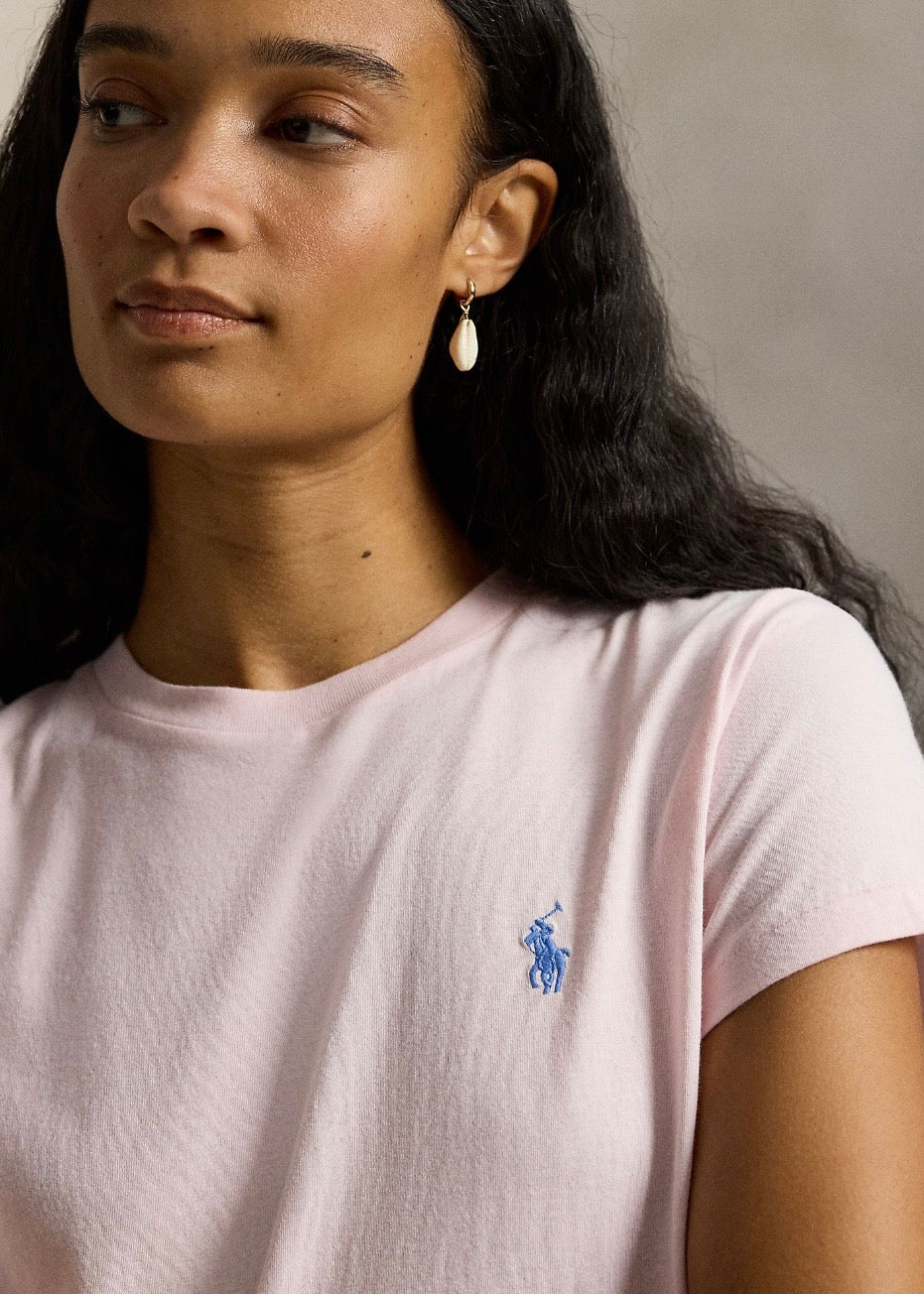 Cotton Jersey Tee Pink Sand