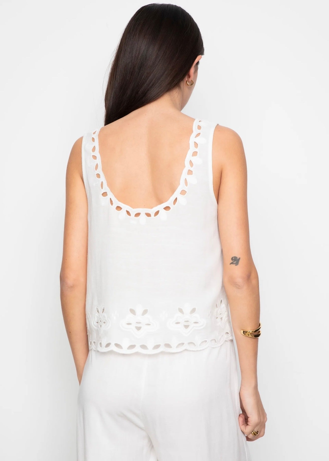 Evie Top White