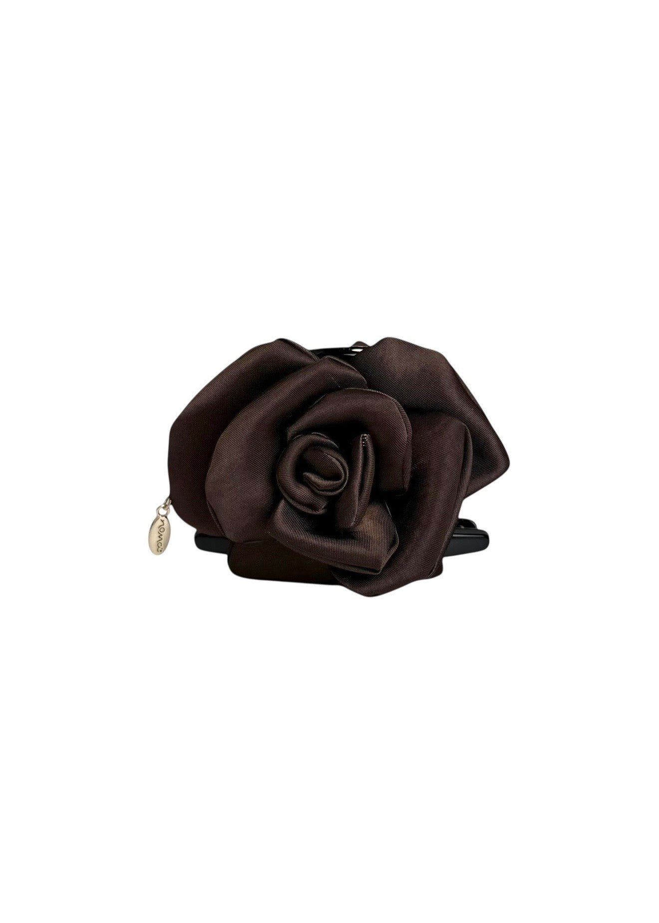 Flower Hair Clip Brown