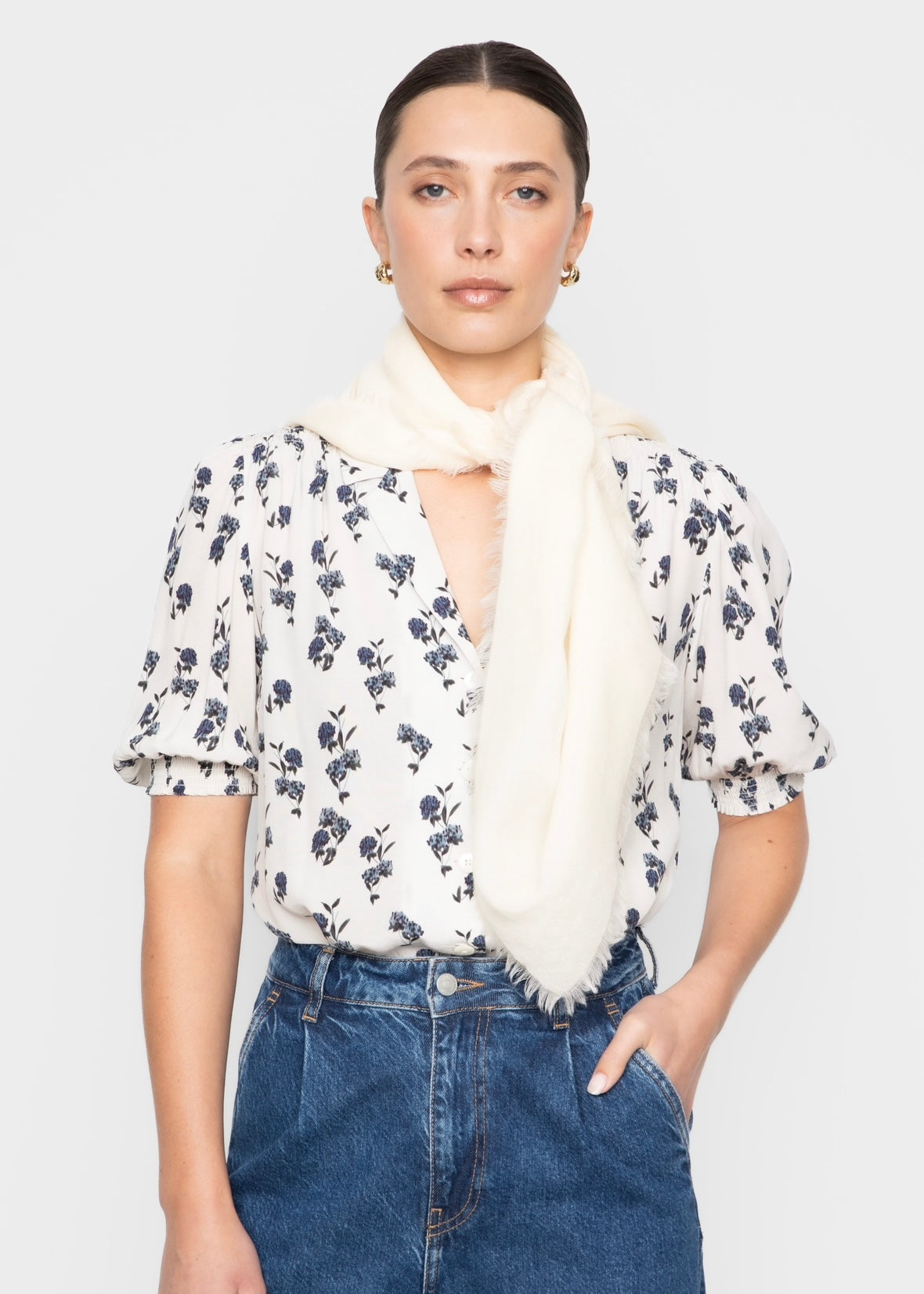 Camilla Pihl Agra scarf - Light Yellow