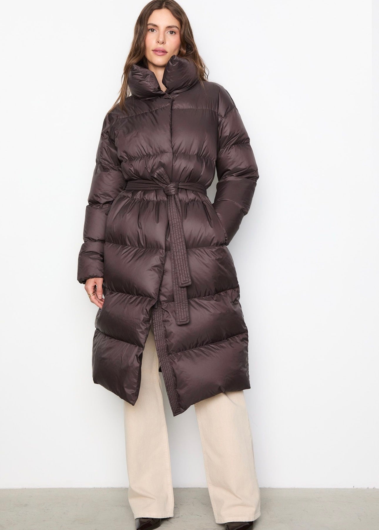 Dakota Down coat Dark Brown
