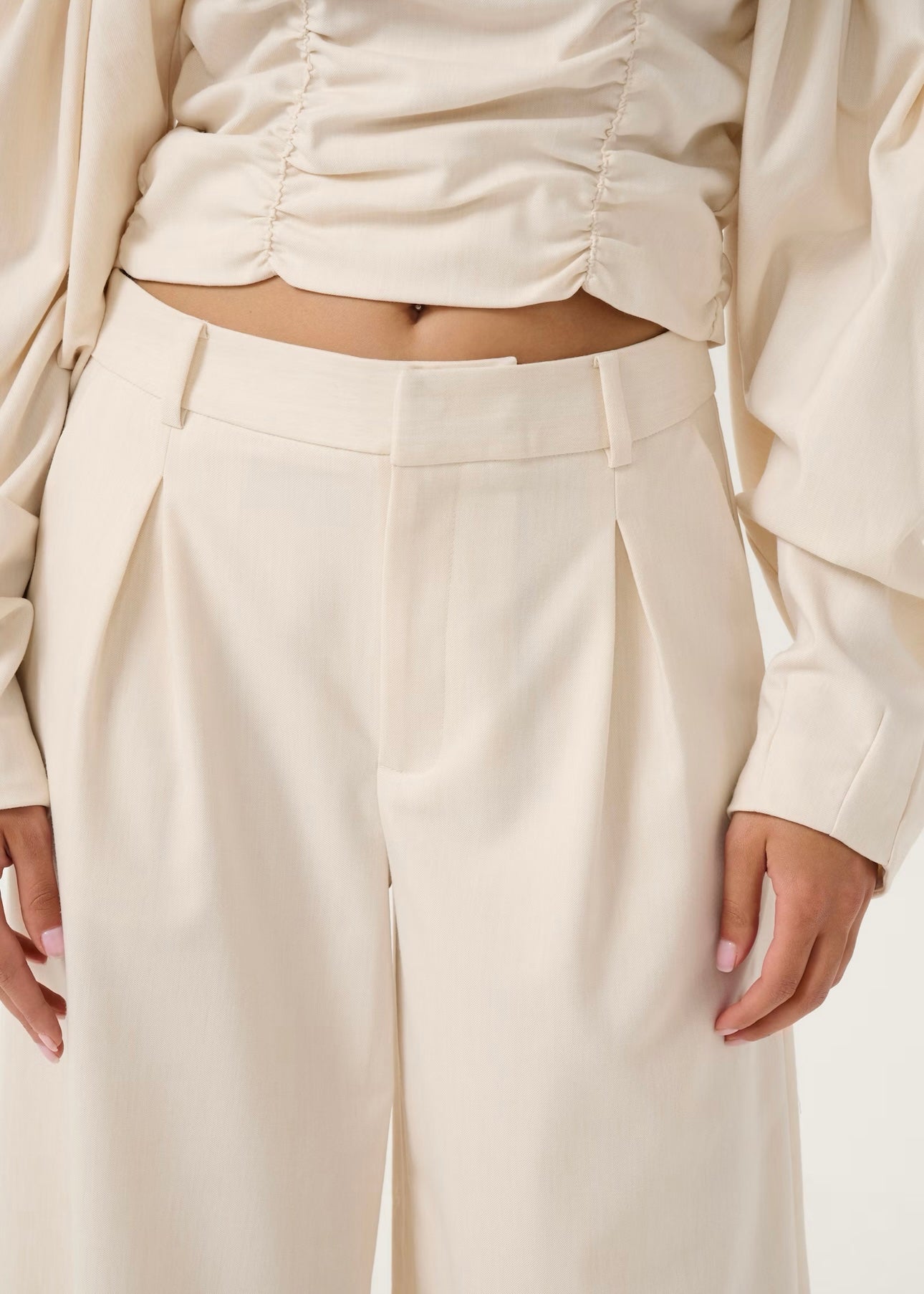 Gestuz Decia pants - Offwhite Melange