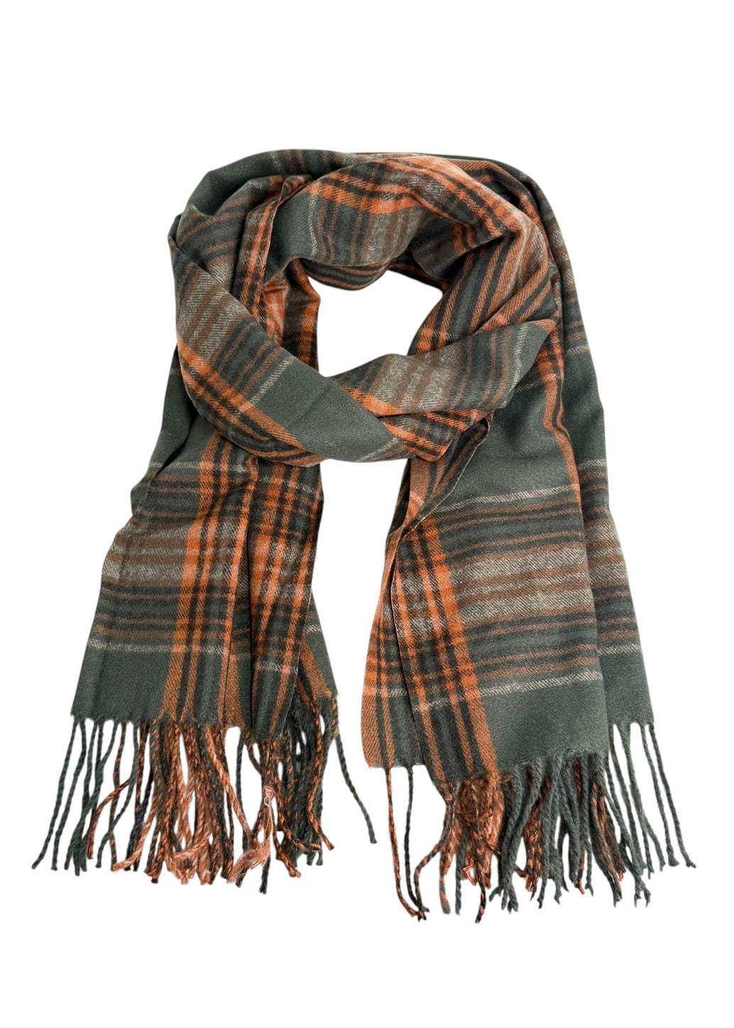 Ull/Cashmere skjerf Grønn