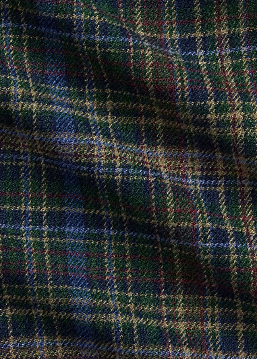 Plaid Brushed Flannel shirt Pine Navy