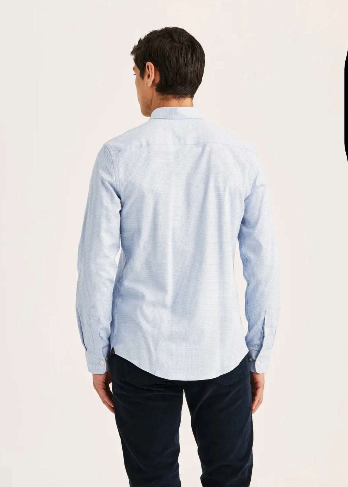 Watts Stretch Flannel Shirt Blue