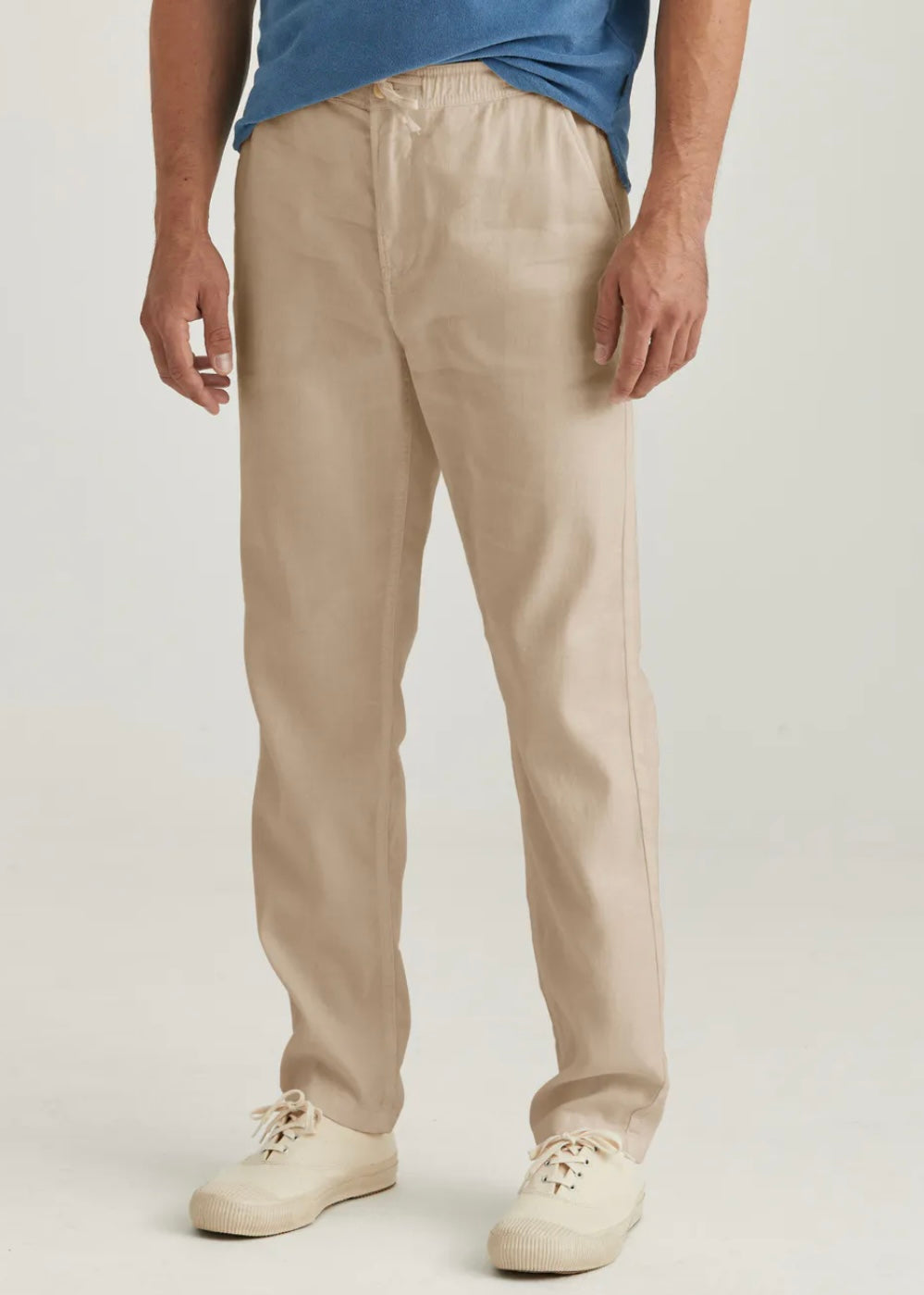 Morris Fenix Linen trouser - Khaki
