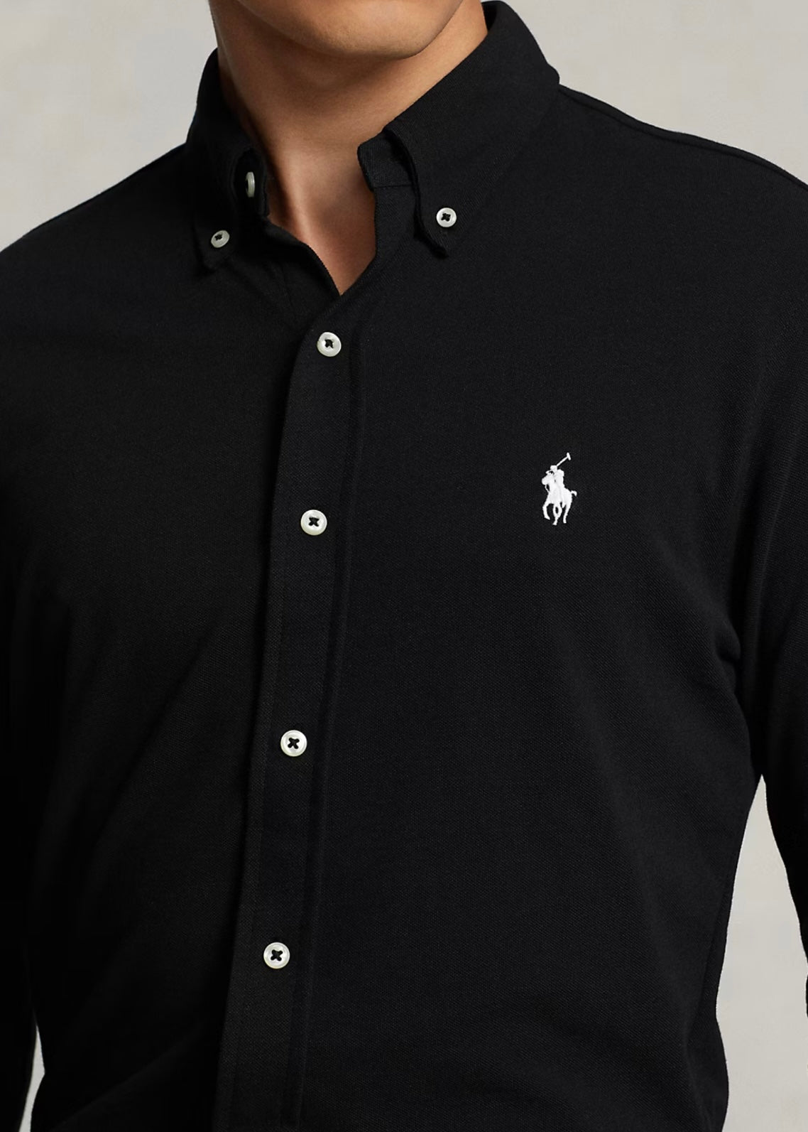 Ralph Lauren Featherweight Mesh shirt - Black