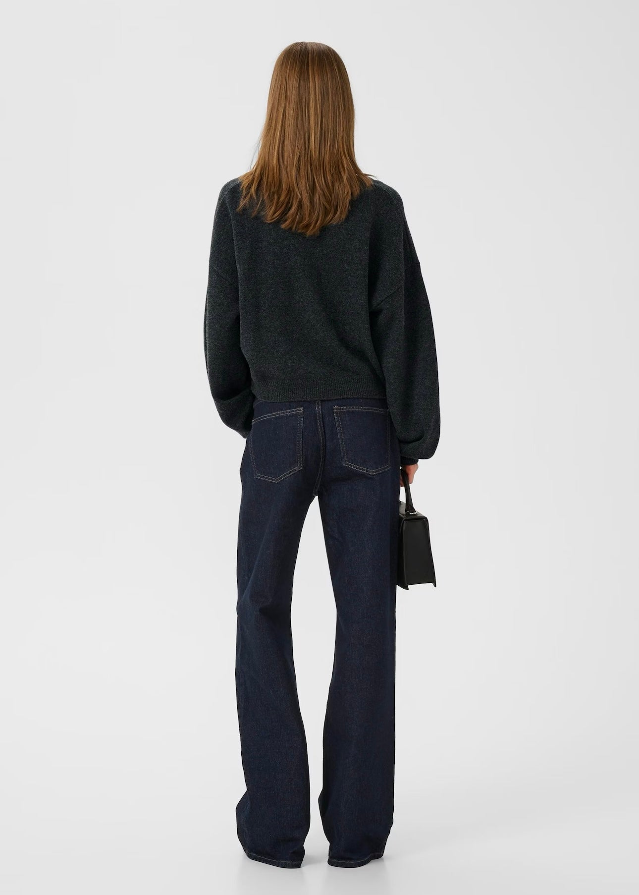 Manzi Wool cardigan Deep Graphite Melange