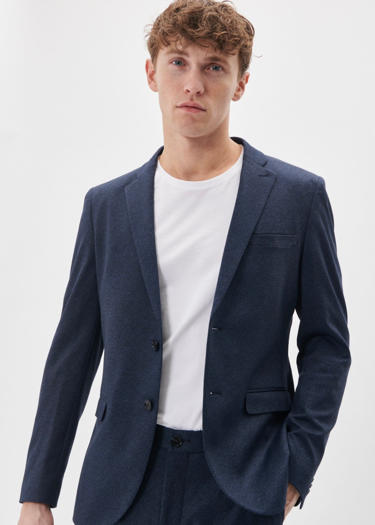 Matinique George Jersey blazer - Dark Navy