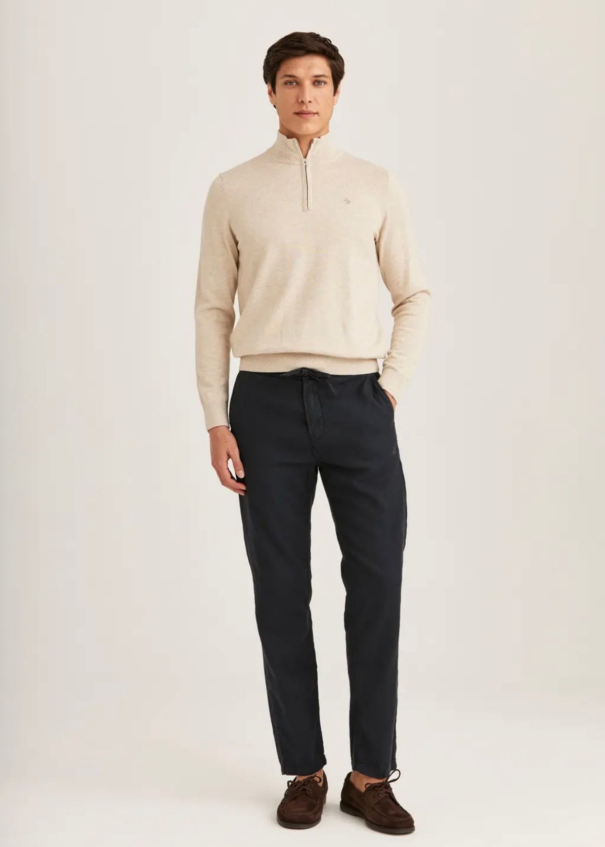 Morris Fenix Linen trouser - Blue