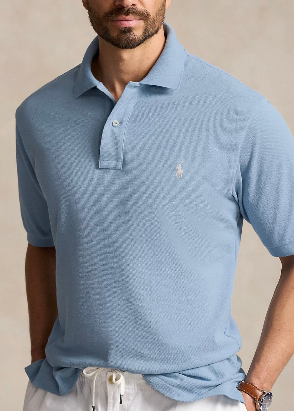 Polo Ralph Lauren pique - Vessel Blue
