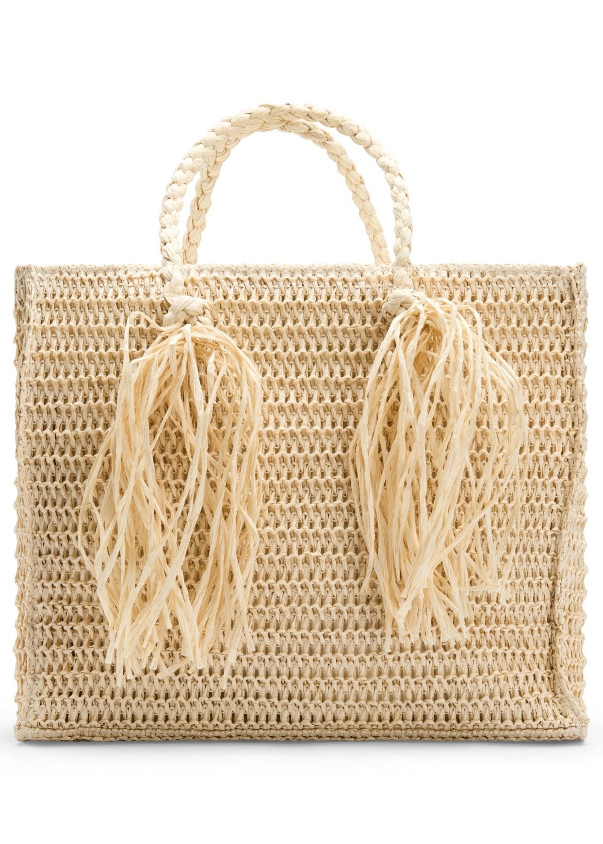 Rikke Straw Bag Beige