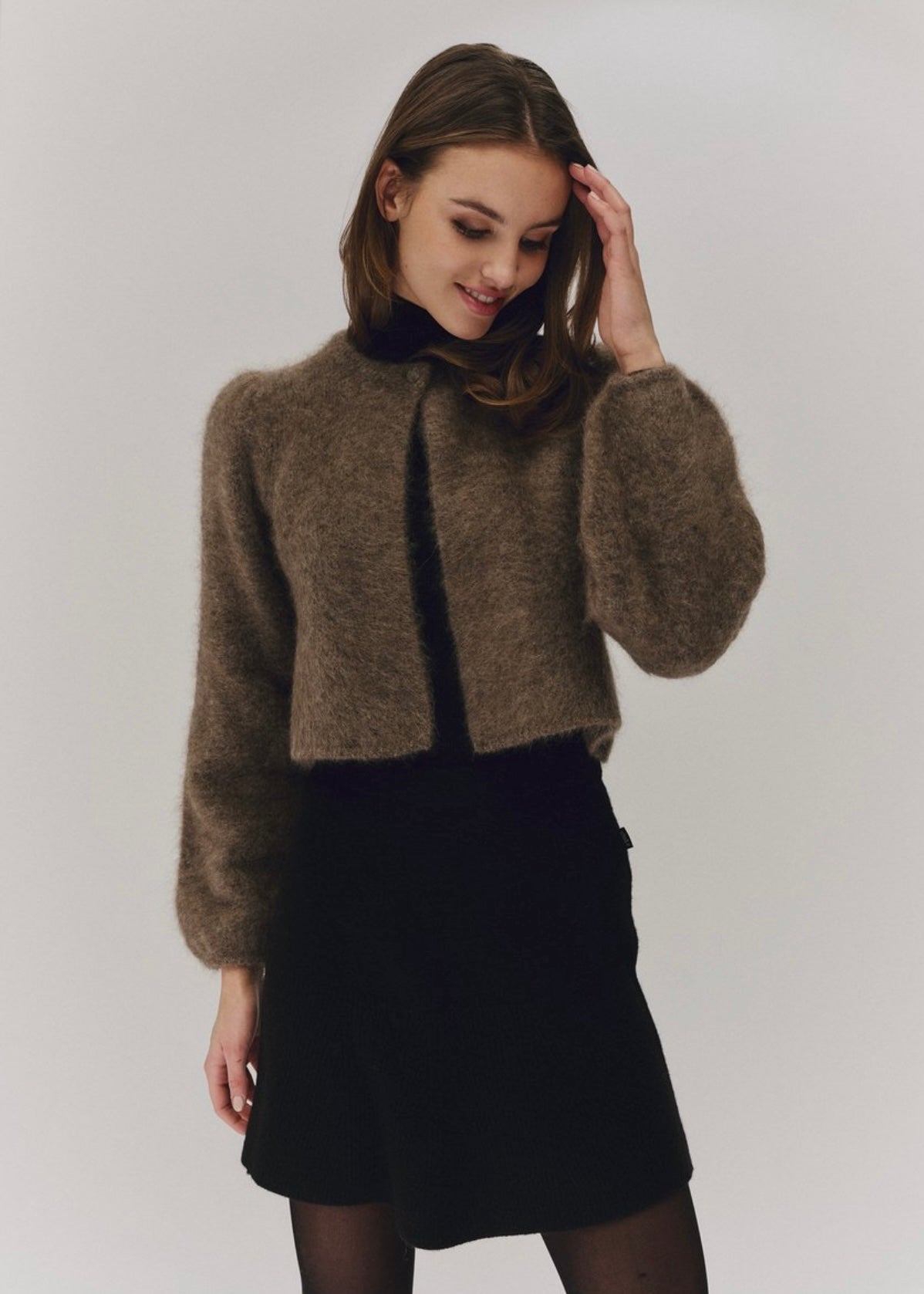 Amelia Chunky cardigan Brown
