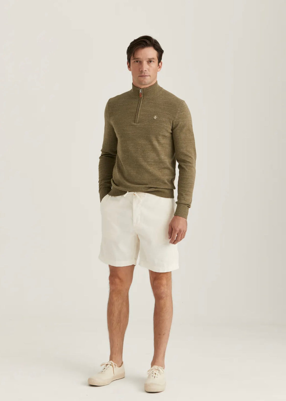 Morris Fenix Linen shorts - OffWhite