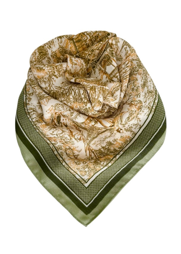 Bomull/Viskose skjerf Grønn