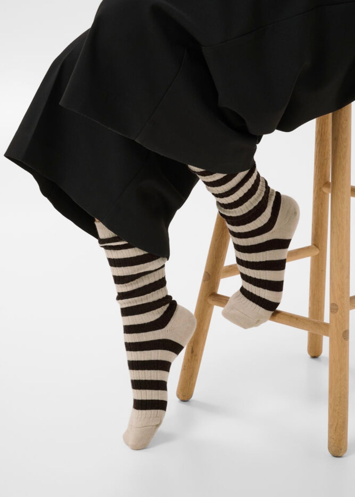Dorin Socks Brown Stripe