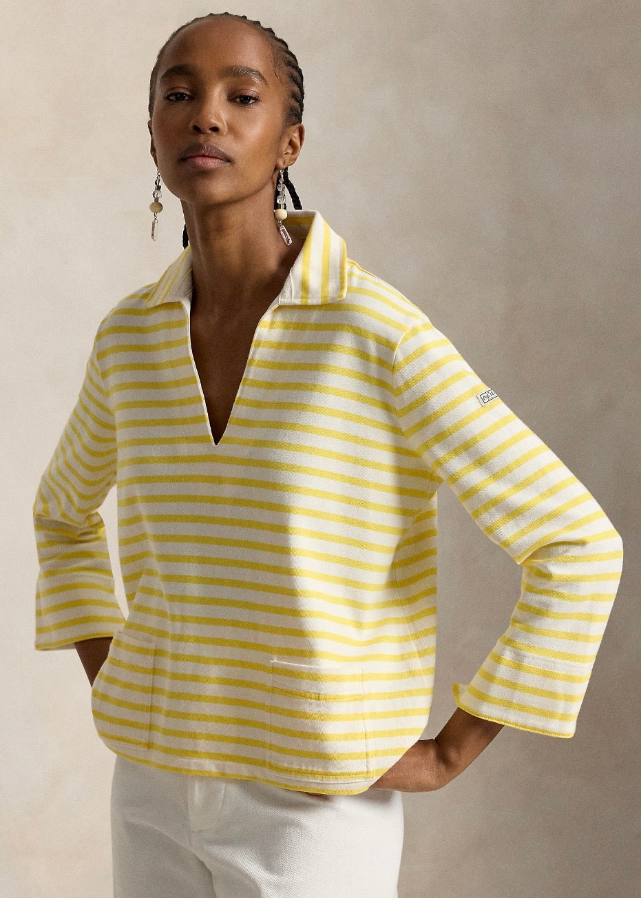 Striped Mariner Tee Sunfish Yellow