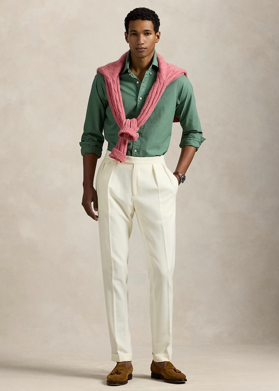 Ralph Lauren Oxford shirt custom fit - Fatigue