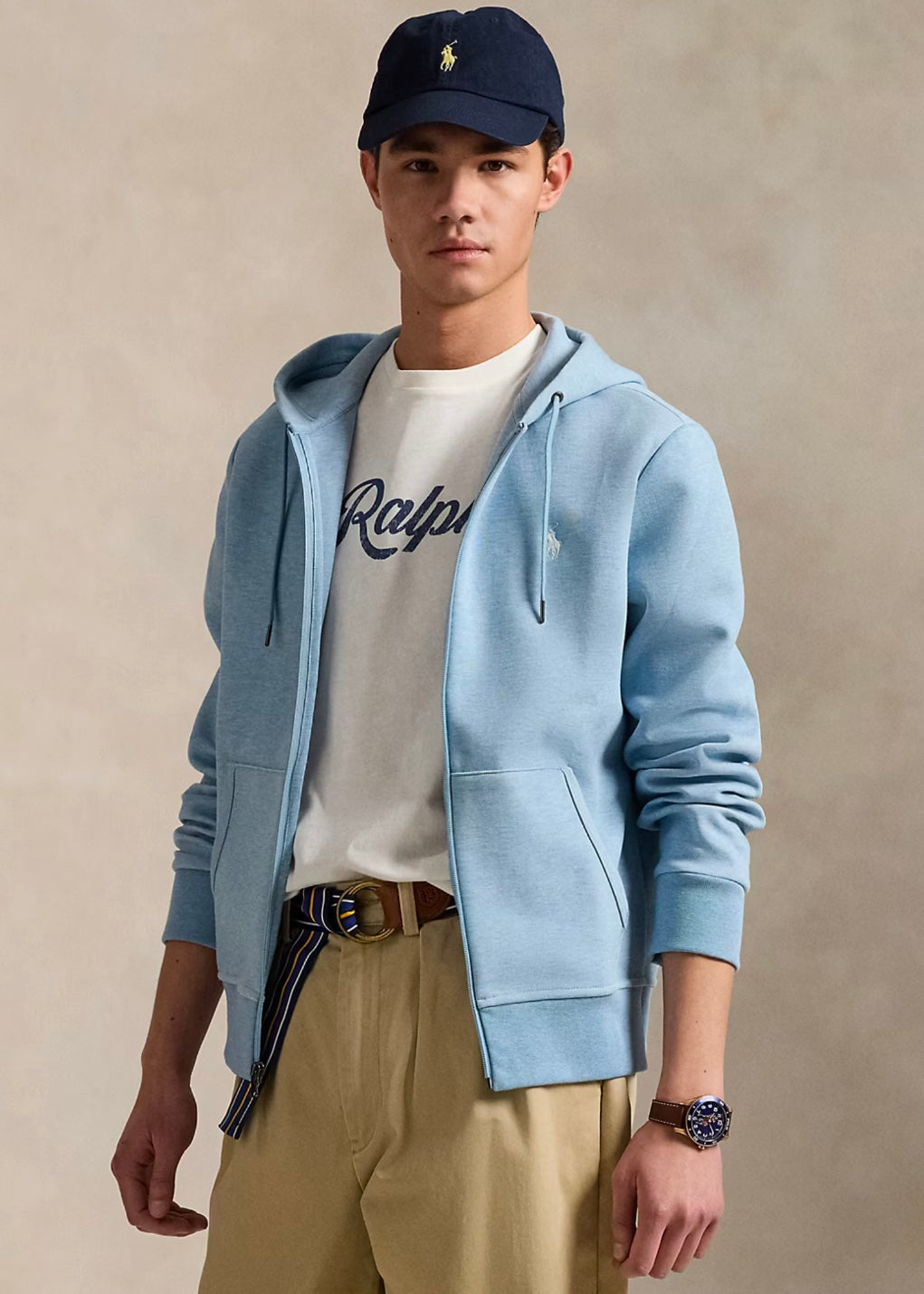 Ralph Lauren Zip hoodie - Modern Blue Heather