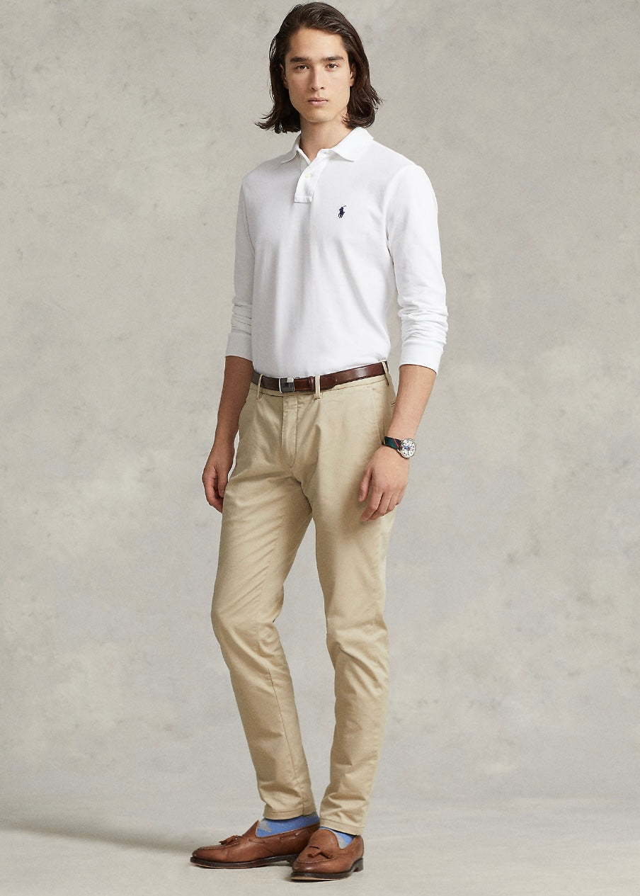 Mesh Polo shirt White