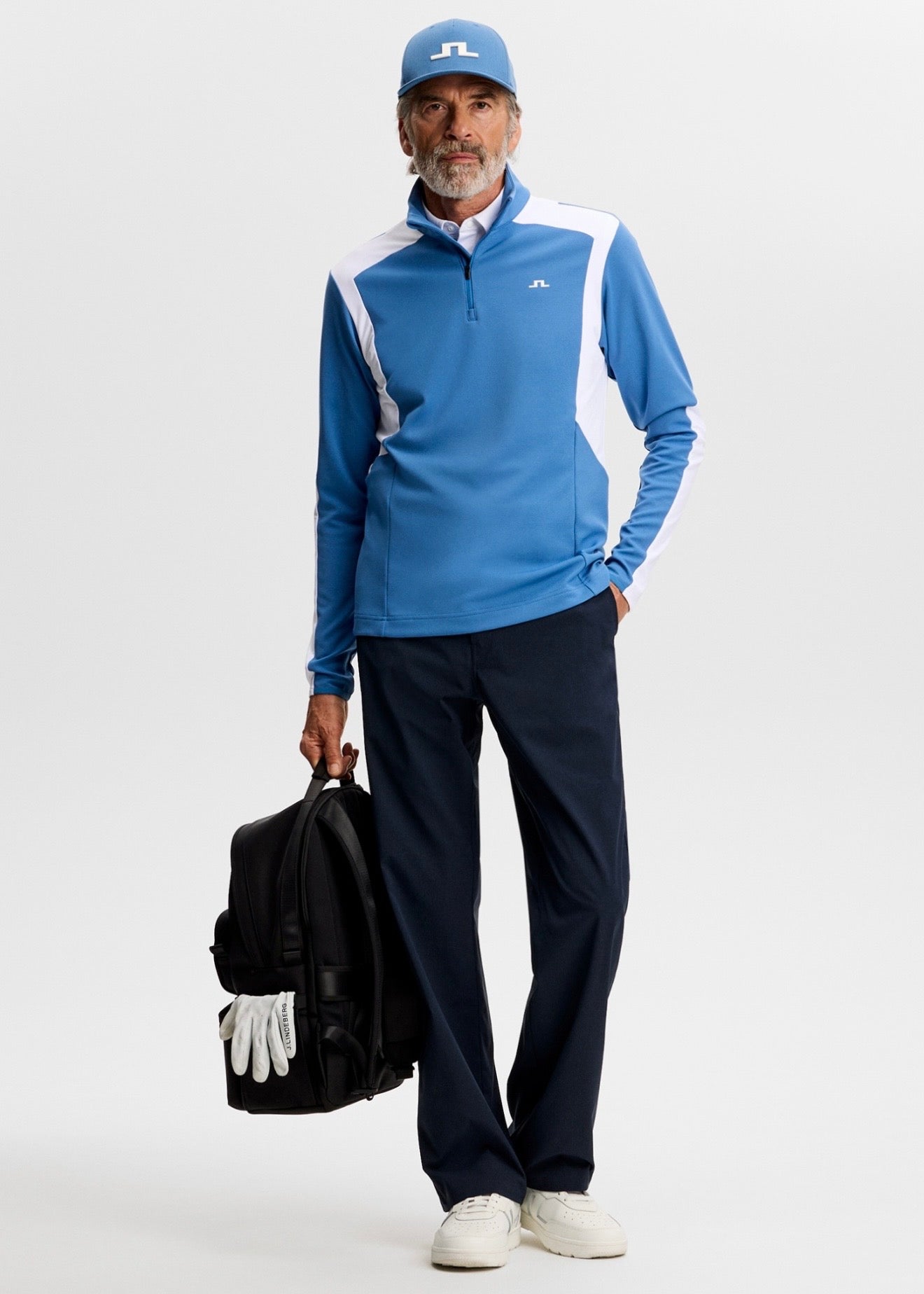 Lukas Quarter Zip Mid Layer Federal Blue