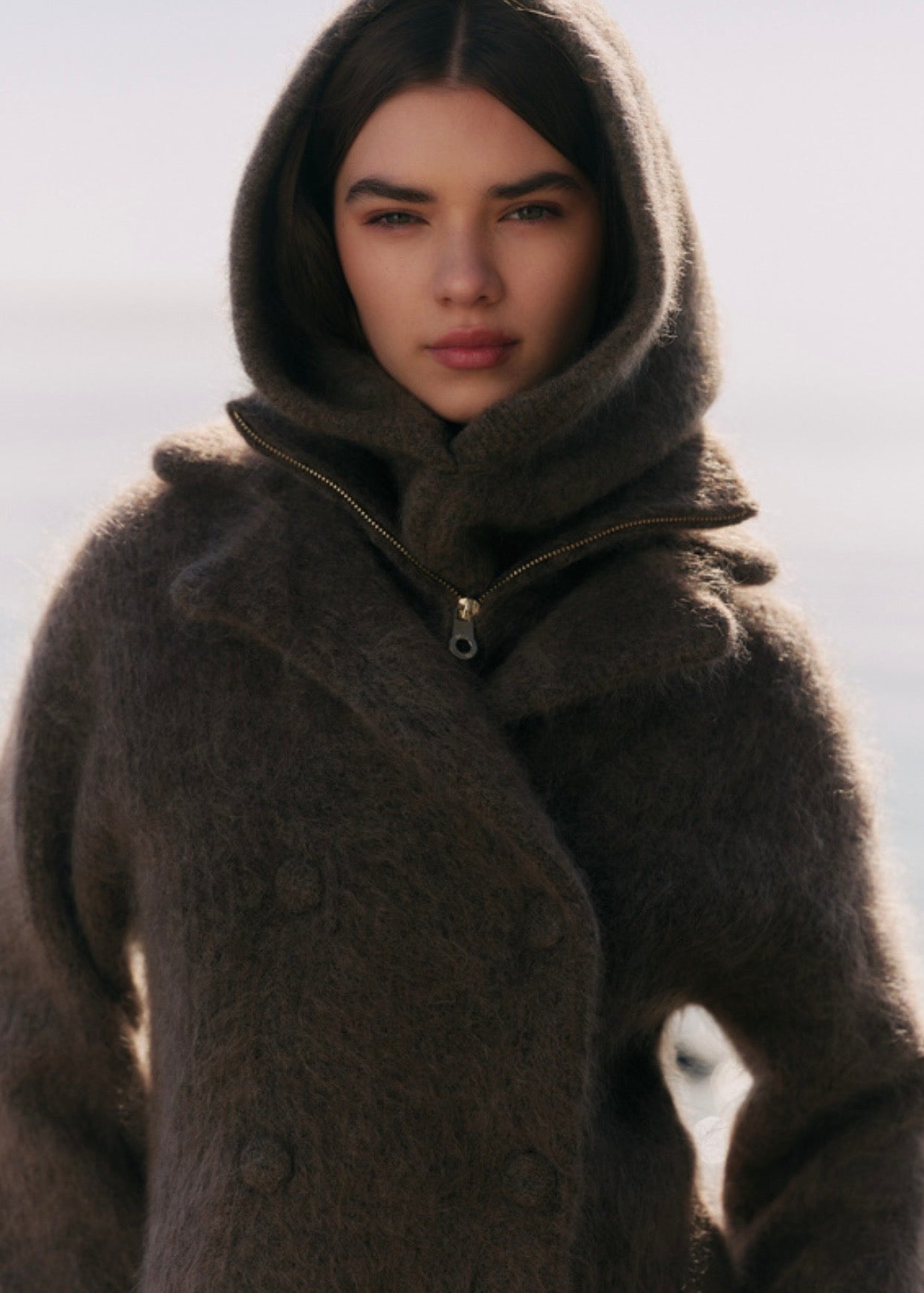 Kajsa Chunky Balaclava Dark Brown