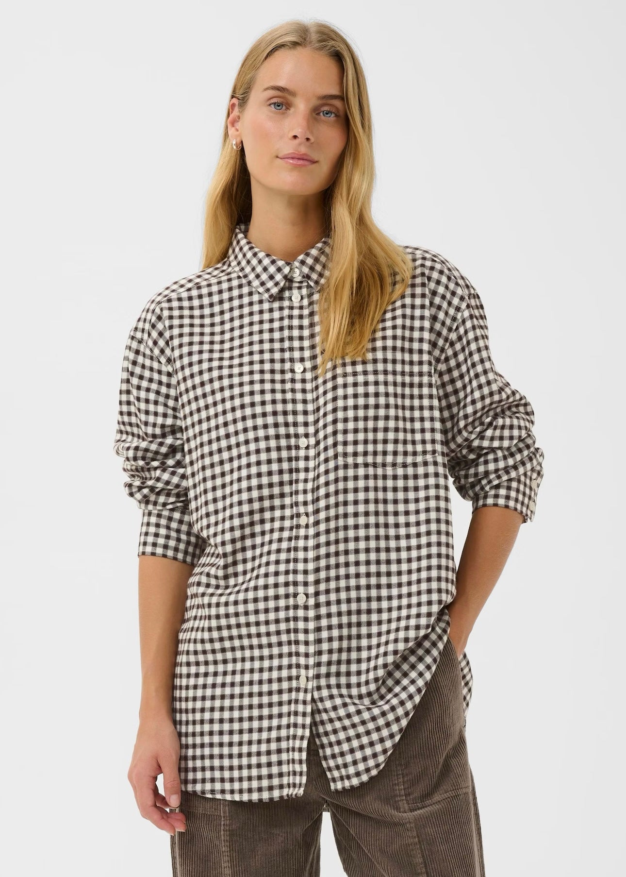Samea shirt Garnache Mini Check