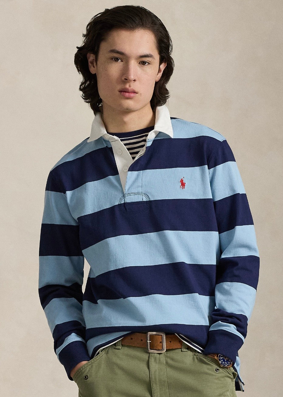 Rugby Shirt Powder Blue/Newport Navy