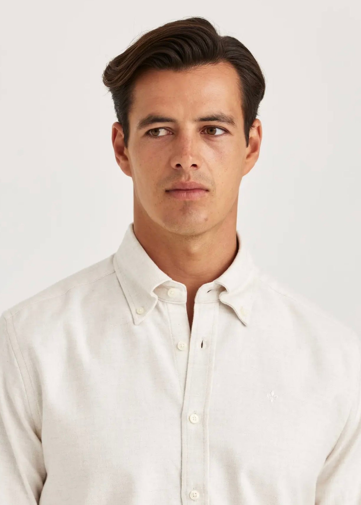 Twill Flannel shirt Offwhite