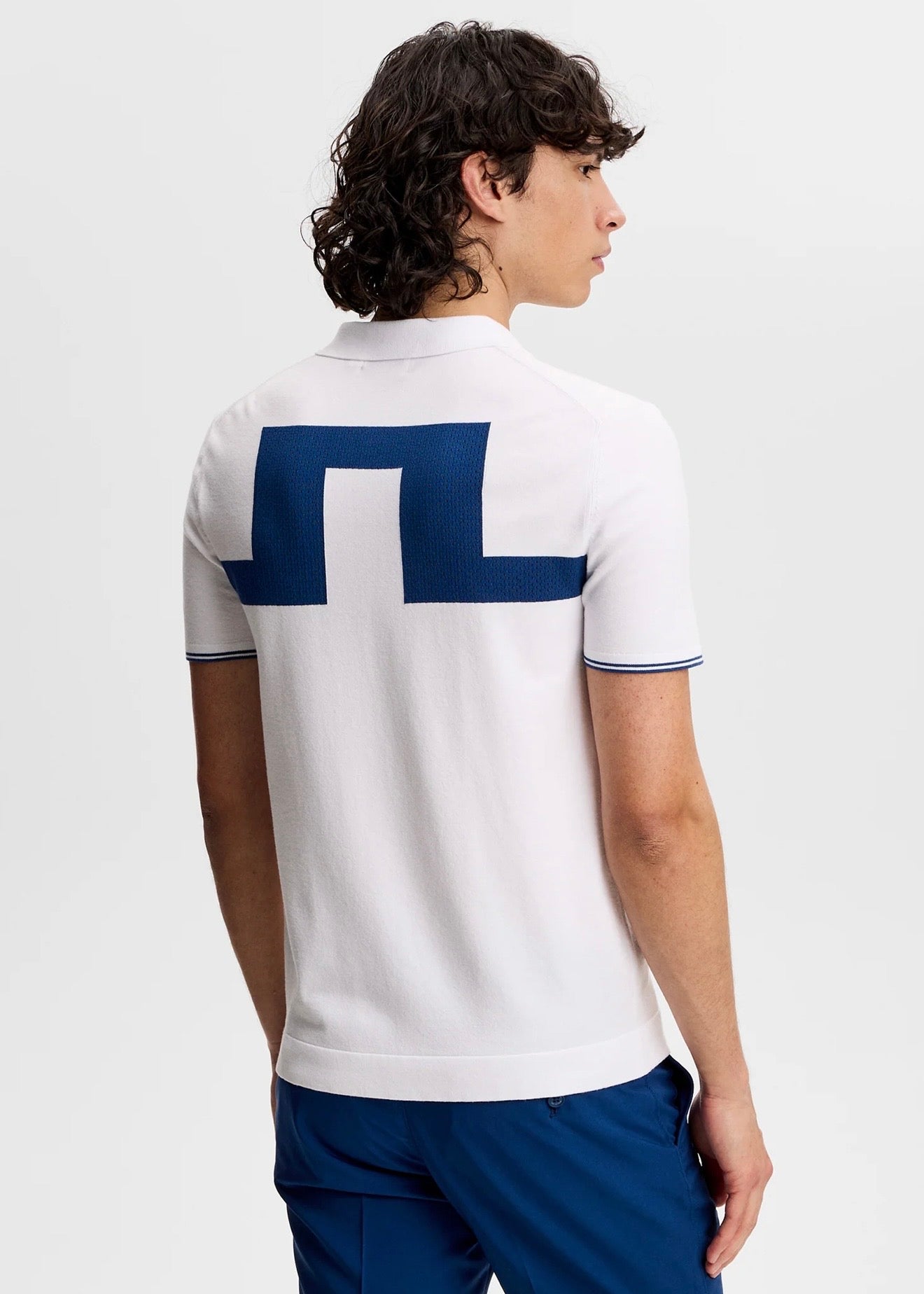Matheo Knit Golf Polo White