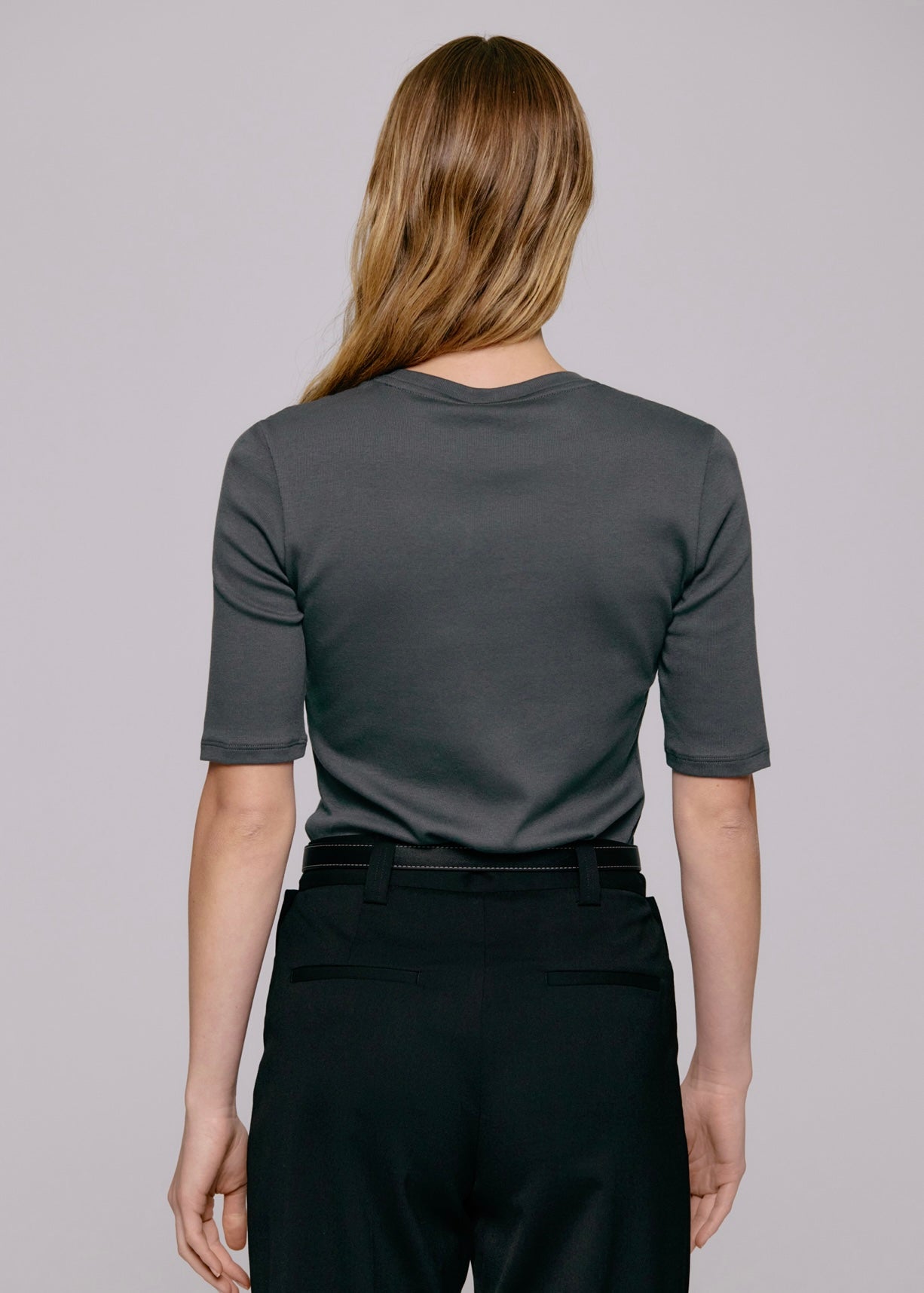 Marianne Rib tee Volcanish