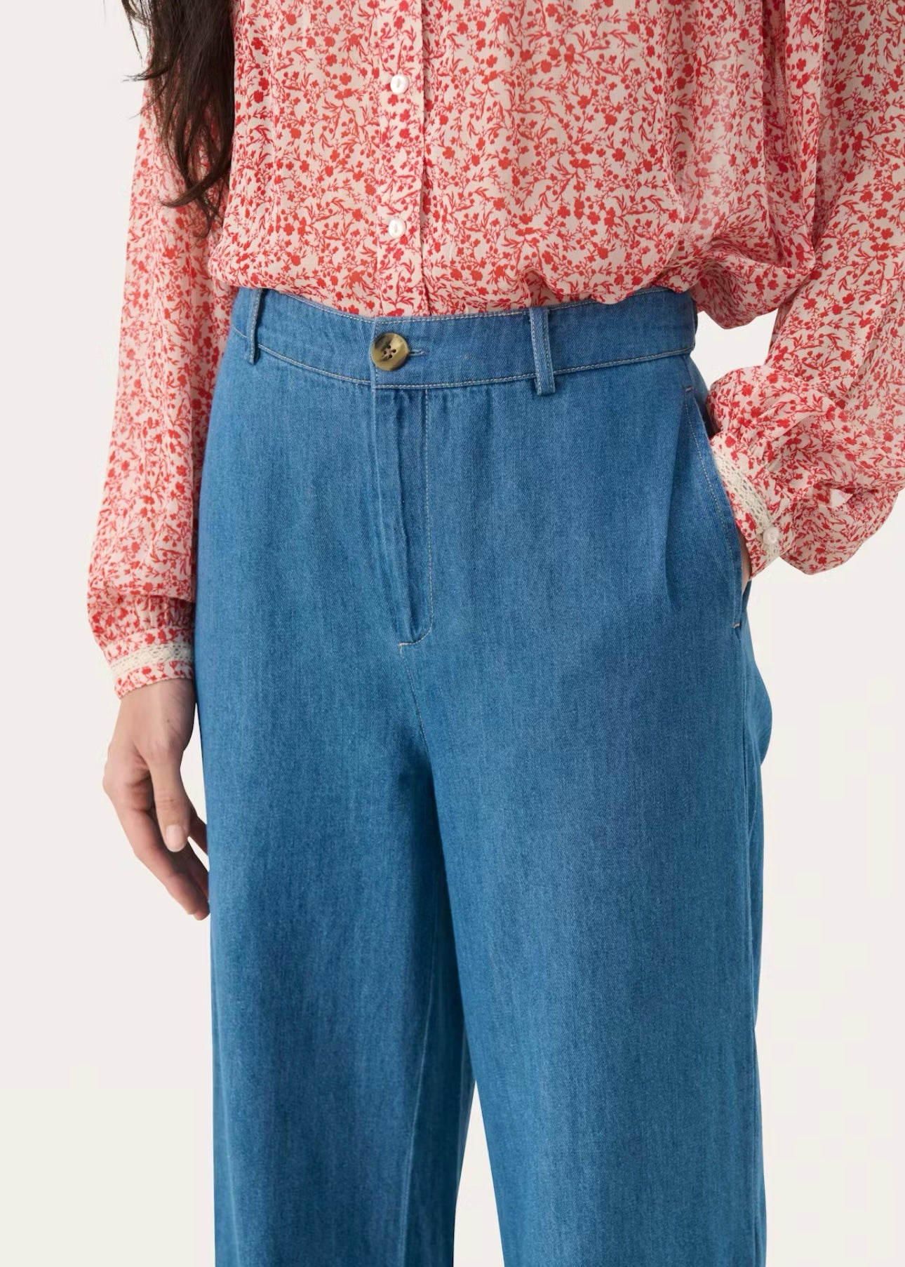 Part Two Coralie pants - Medium Blue Denim