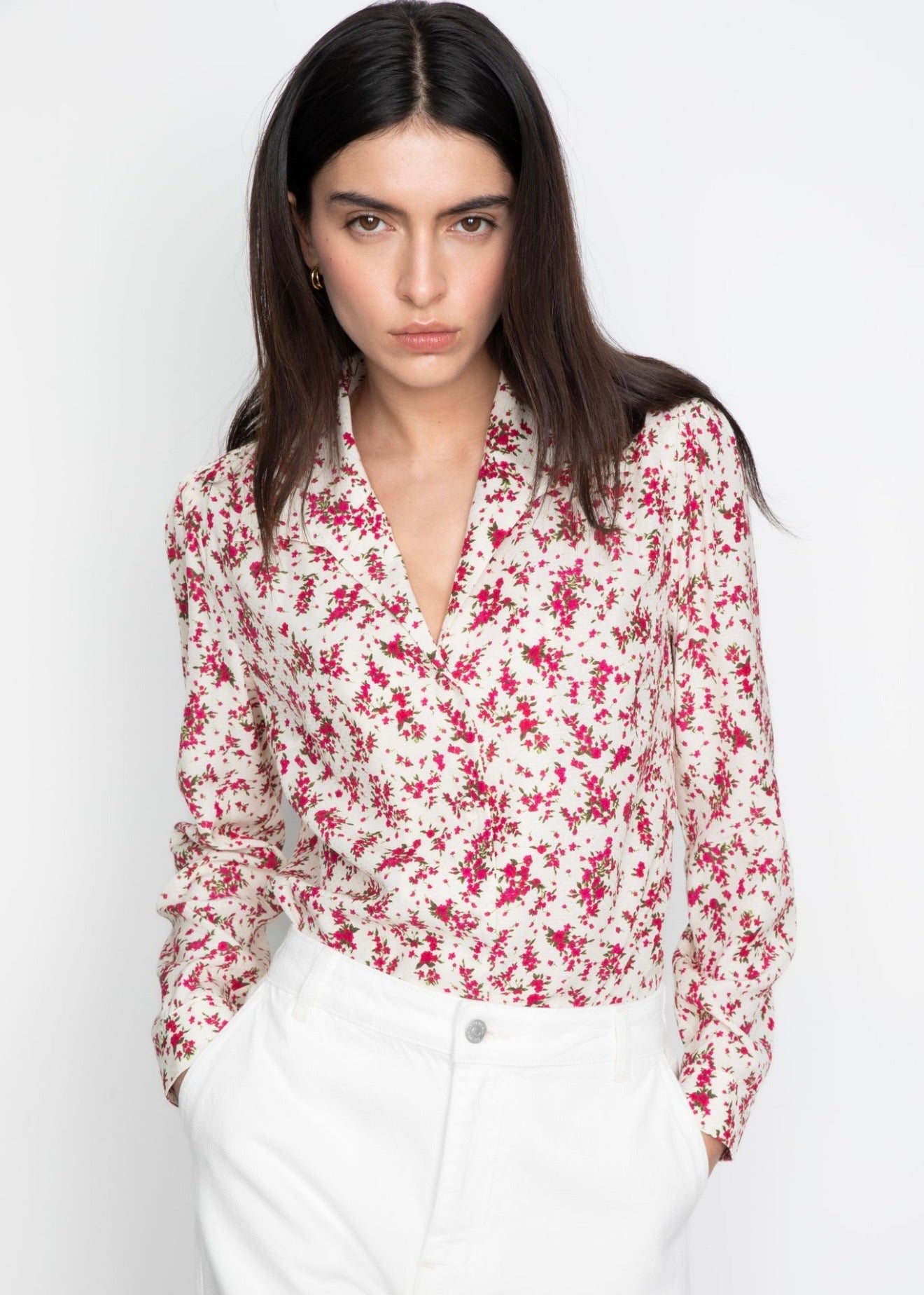 Lu Lu Blouse Berry Print