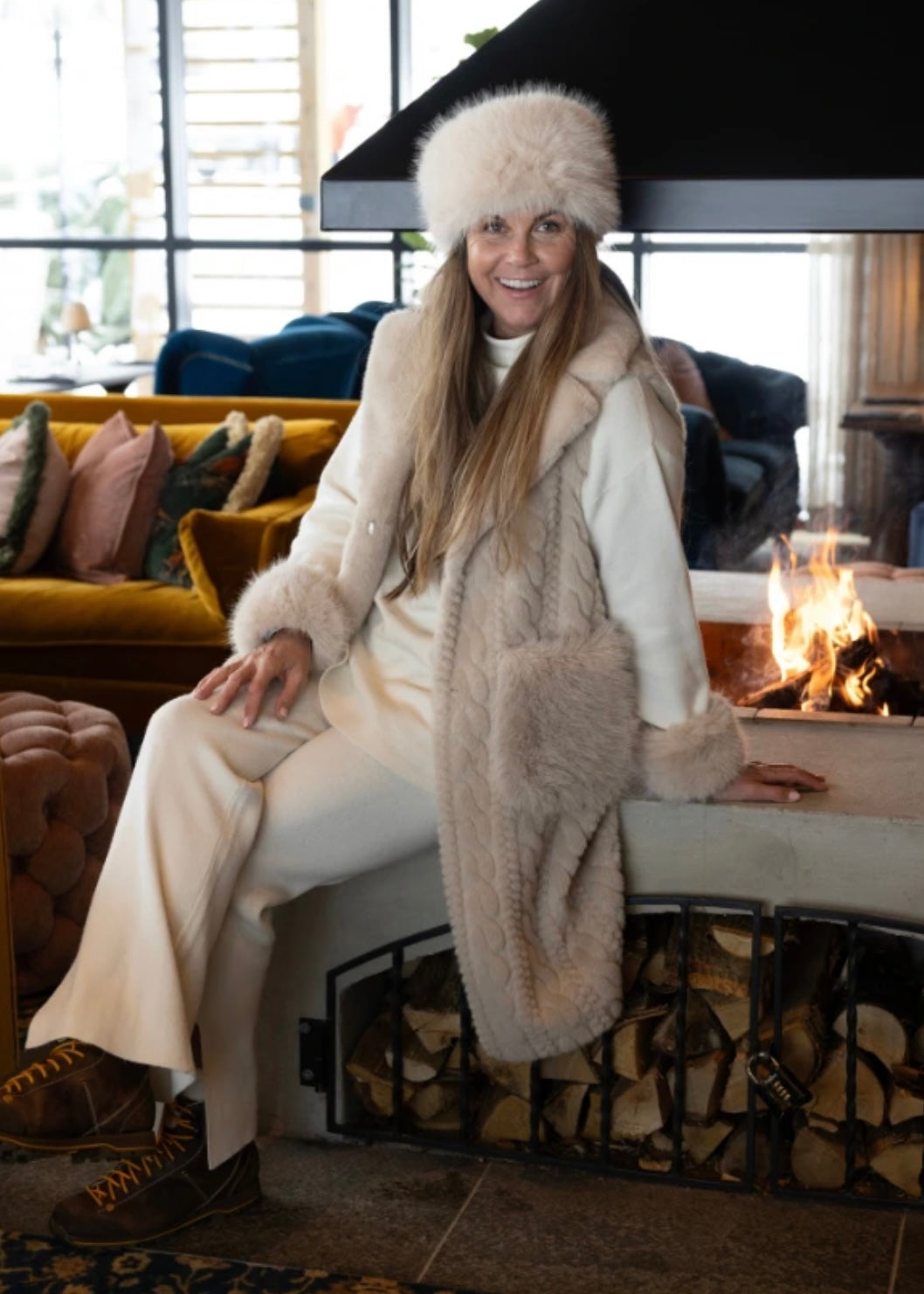 Aspen Lang vest Lys Beige