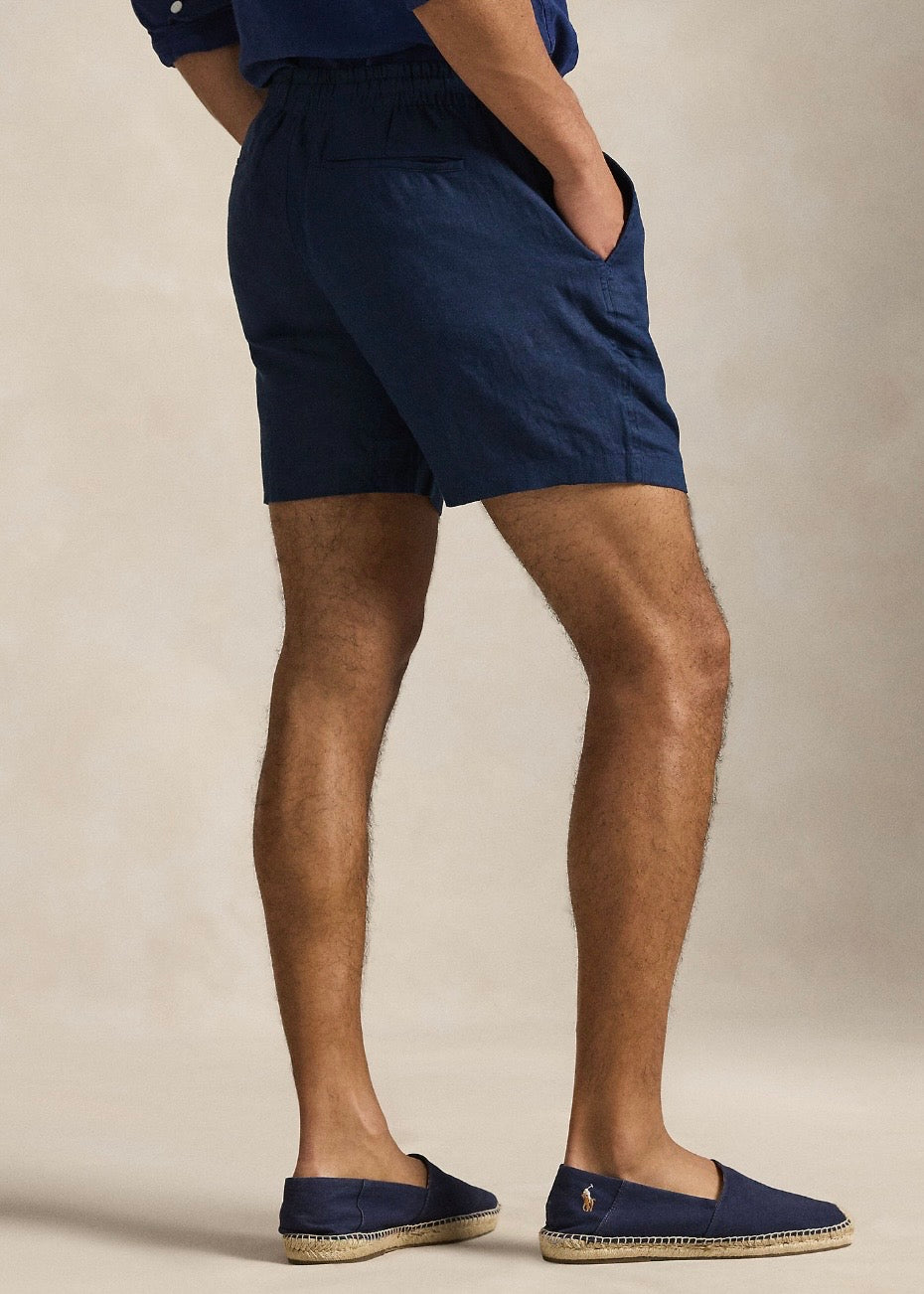 Prepster Linen Shorts Newport Navy