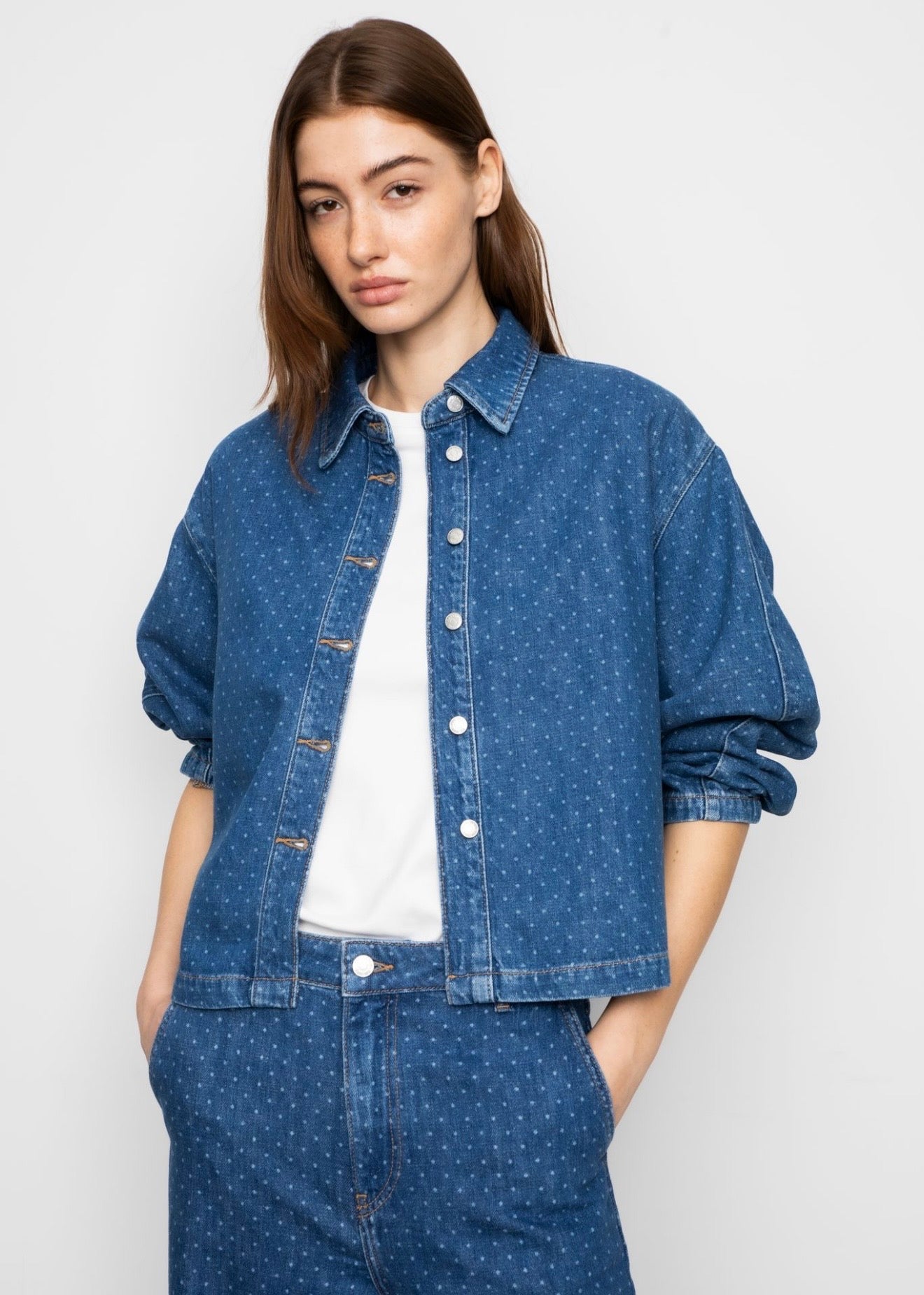 Marley Shirt Mid Blue Dot