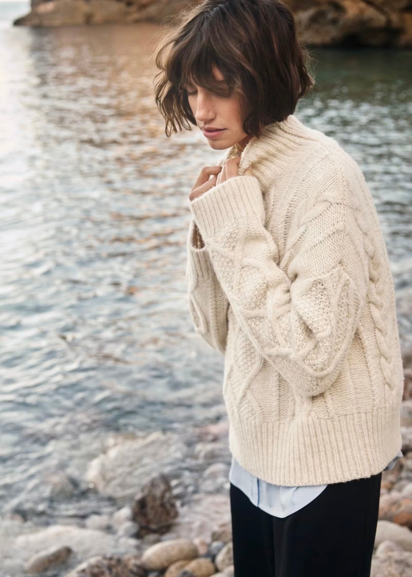 Channa Pullover Whitecap Melange