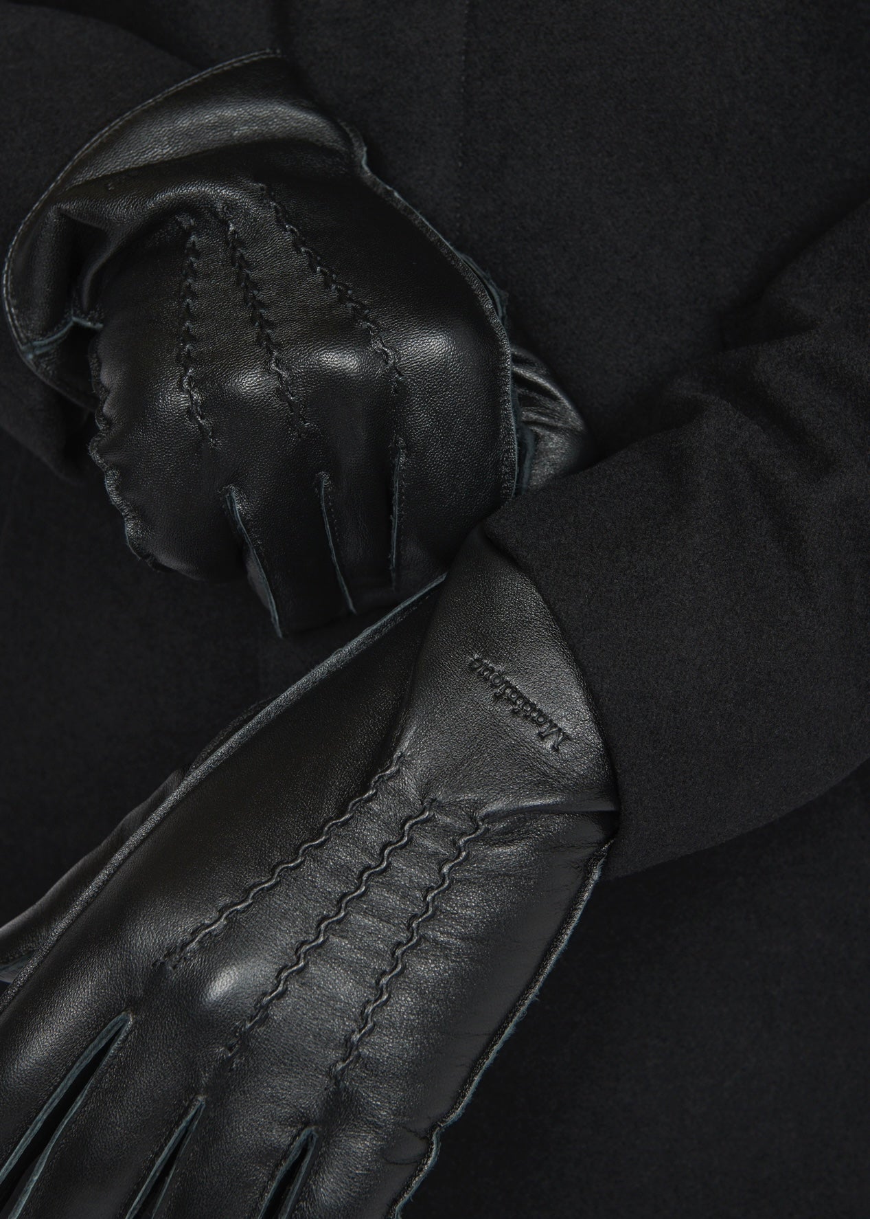 Trewy Leather gloves Black