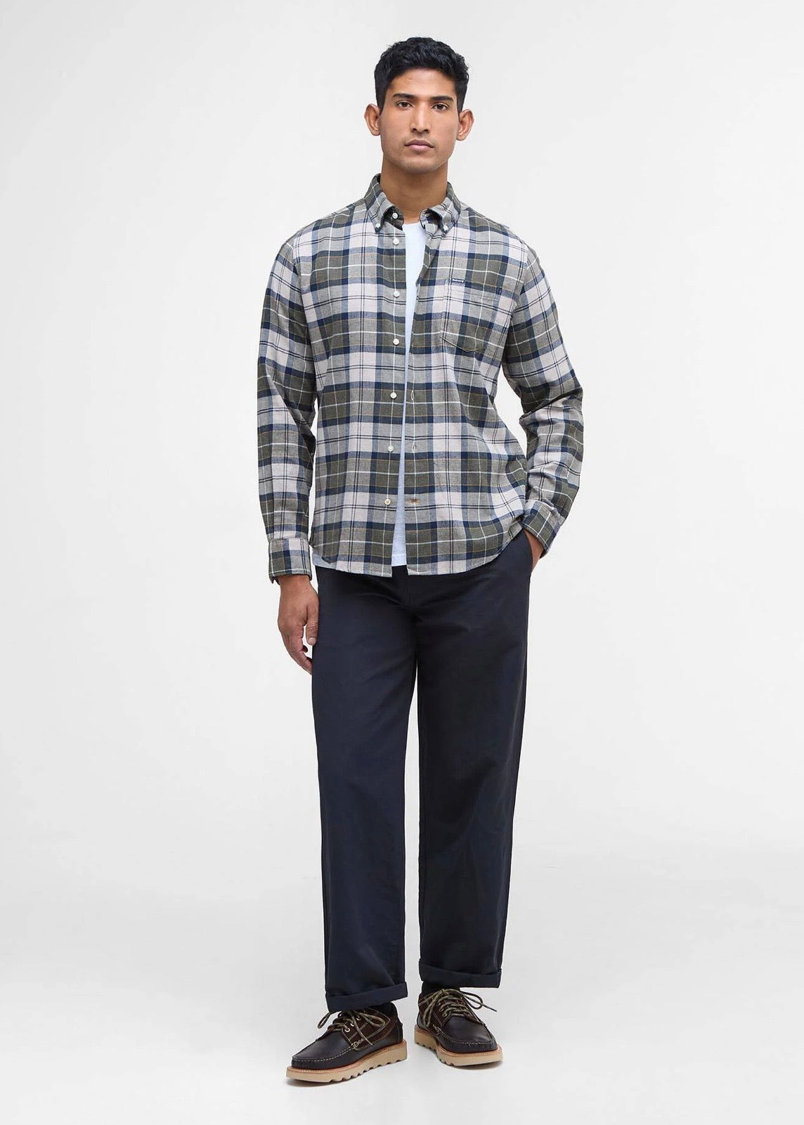 Fortrose Tailored Tartan Forest Mist