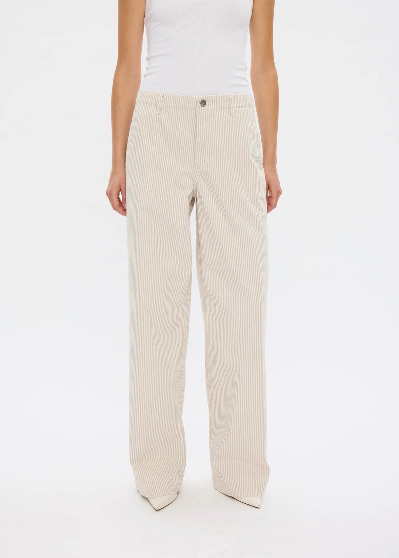 Erica Regular Oat Milk Stripe