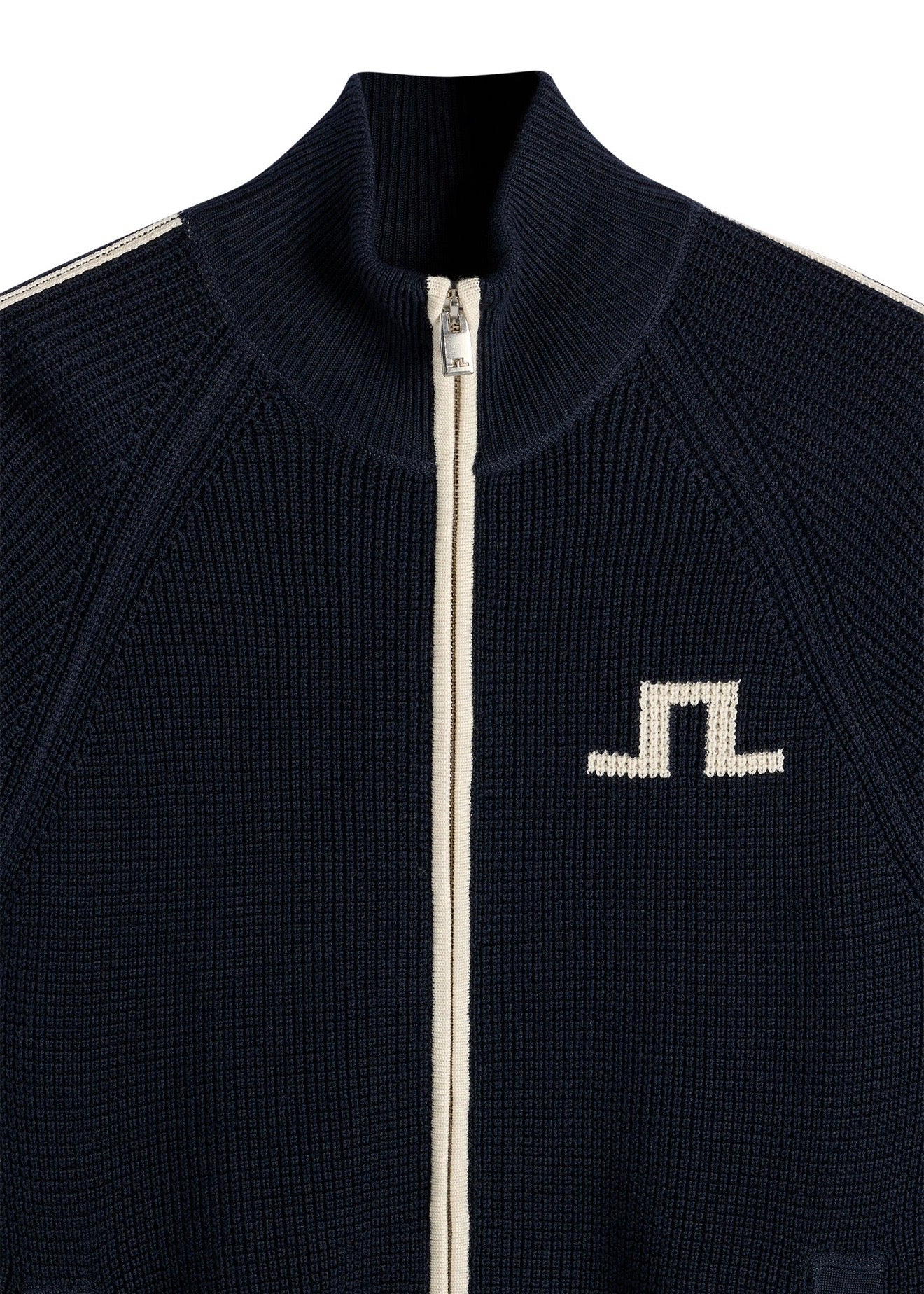 Craig Zip Knit Cardigan JL Navy